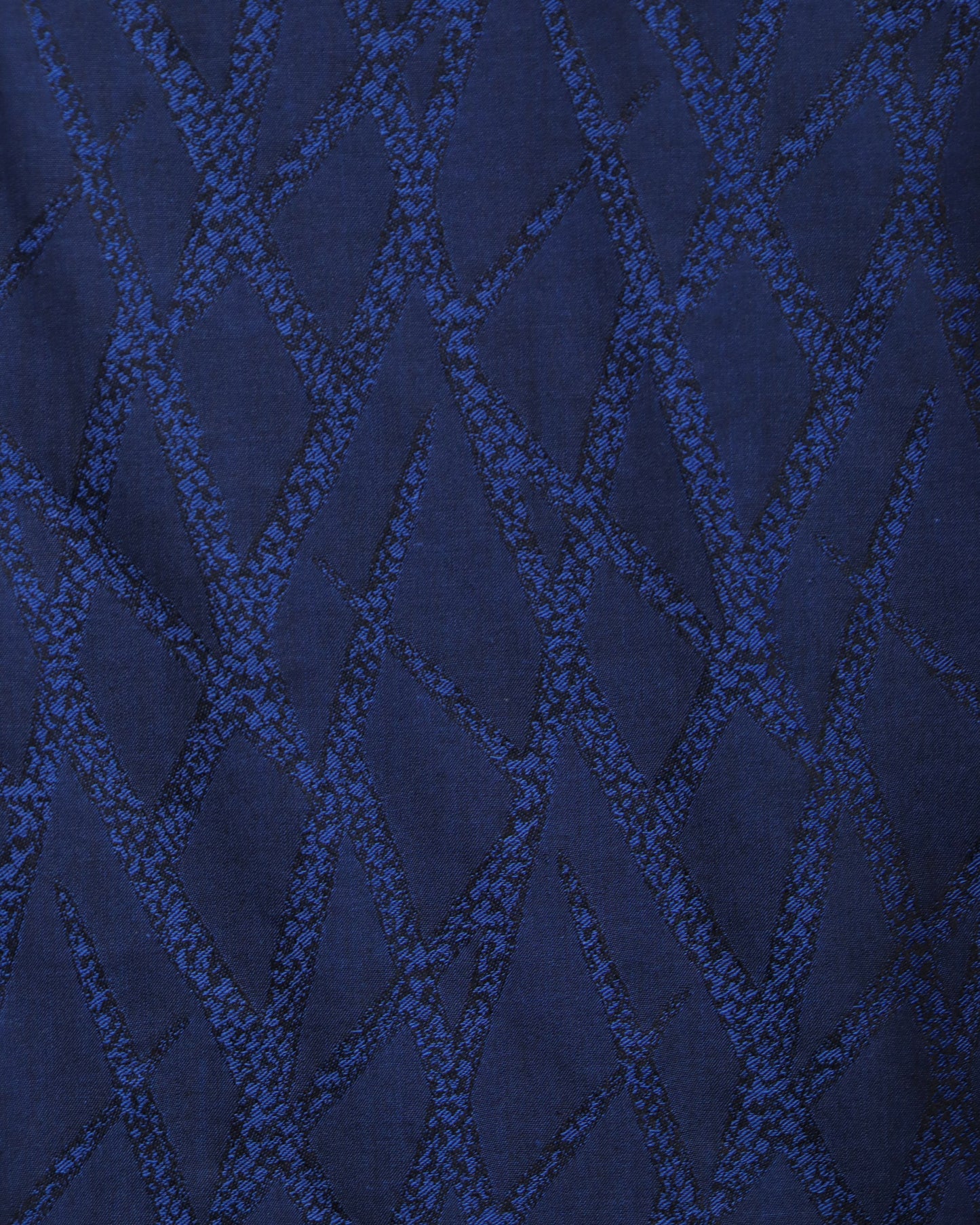 Blue and Black Stitched Criss-Crosses