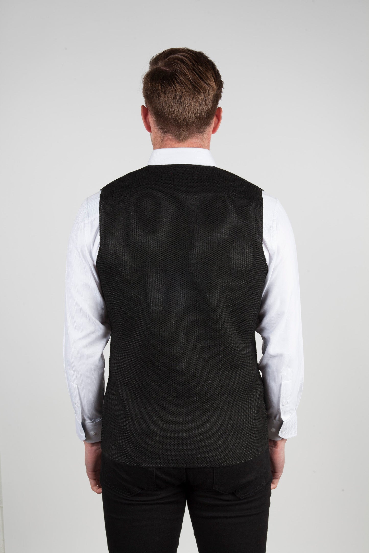 Black & Grey Sweater Vest