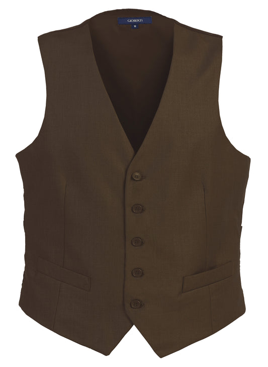 title:Gioberti Men's Light Brown Formal Suit Vest;color:Light Brown