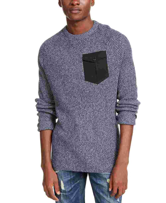 American Rag Men's Knit Crew Neck Sweater Navy