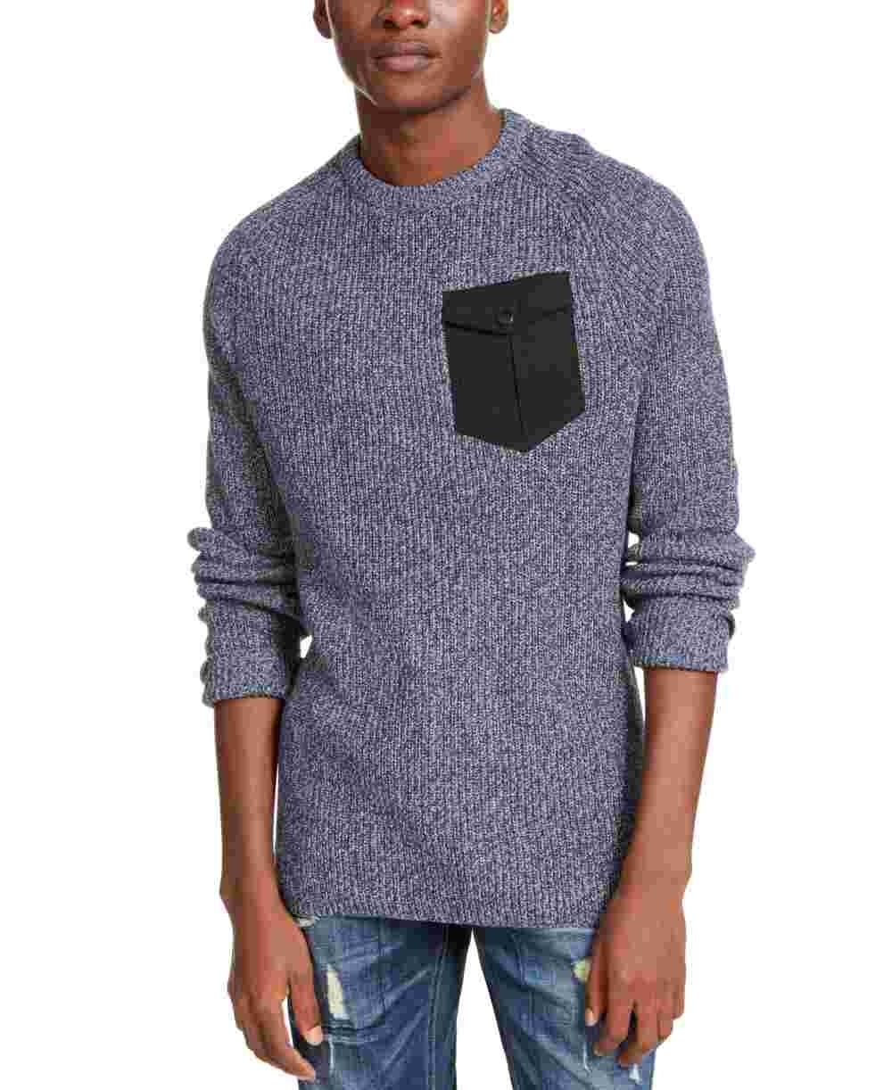 American Rag Men's Knit Crew Neck Sweater Navy