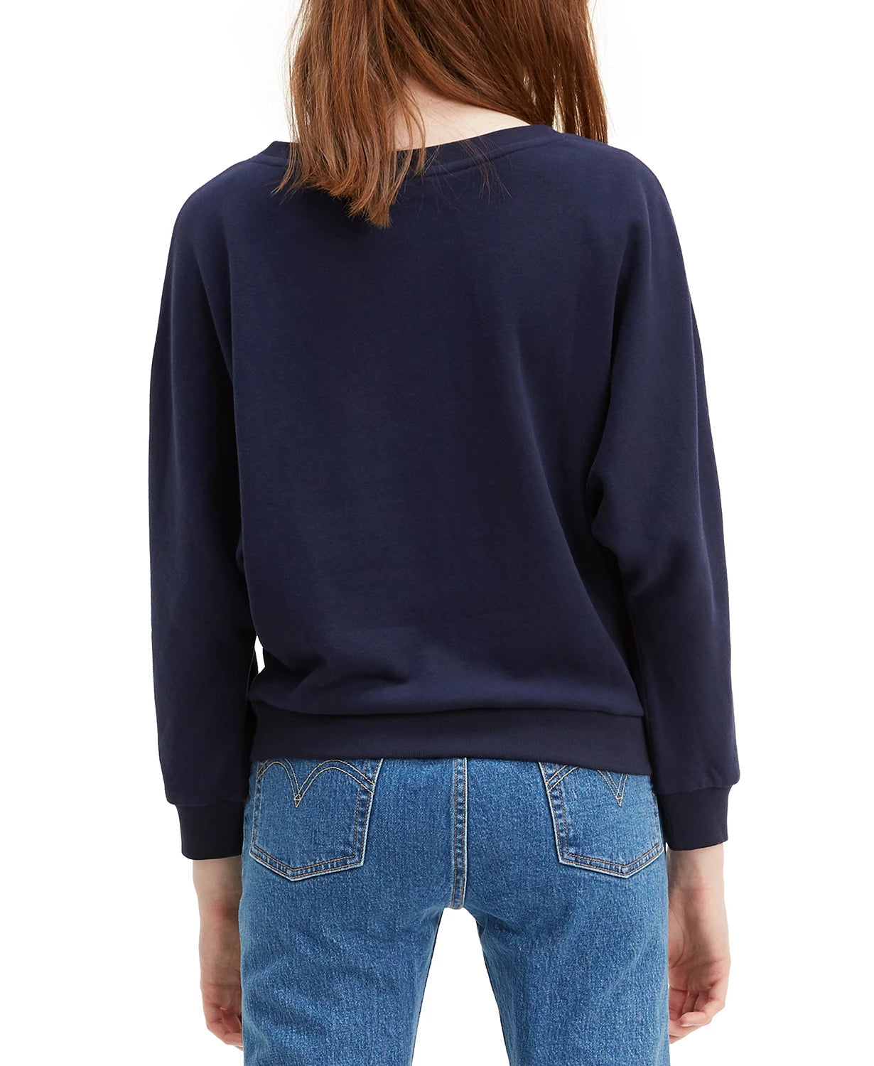 Levi's Women's Natalie Crewneck Sweatshirt Navy Size Small