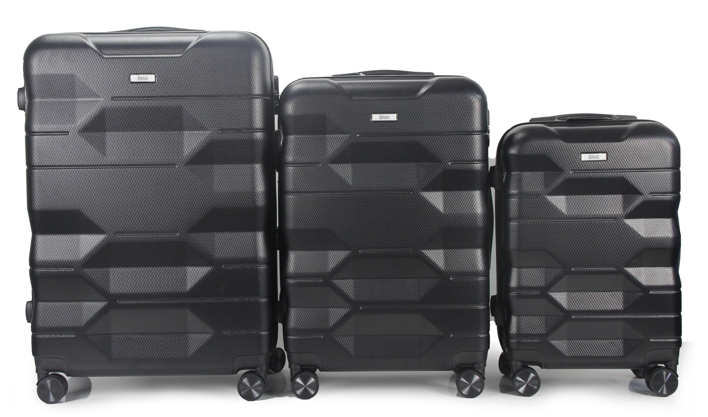 Maggie ABS Hard shell Lightweight 360 Dual Spinning Wheels Combo Lock 28" 24", 20" 3 Piece Luggage Set