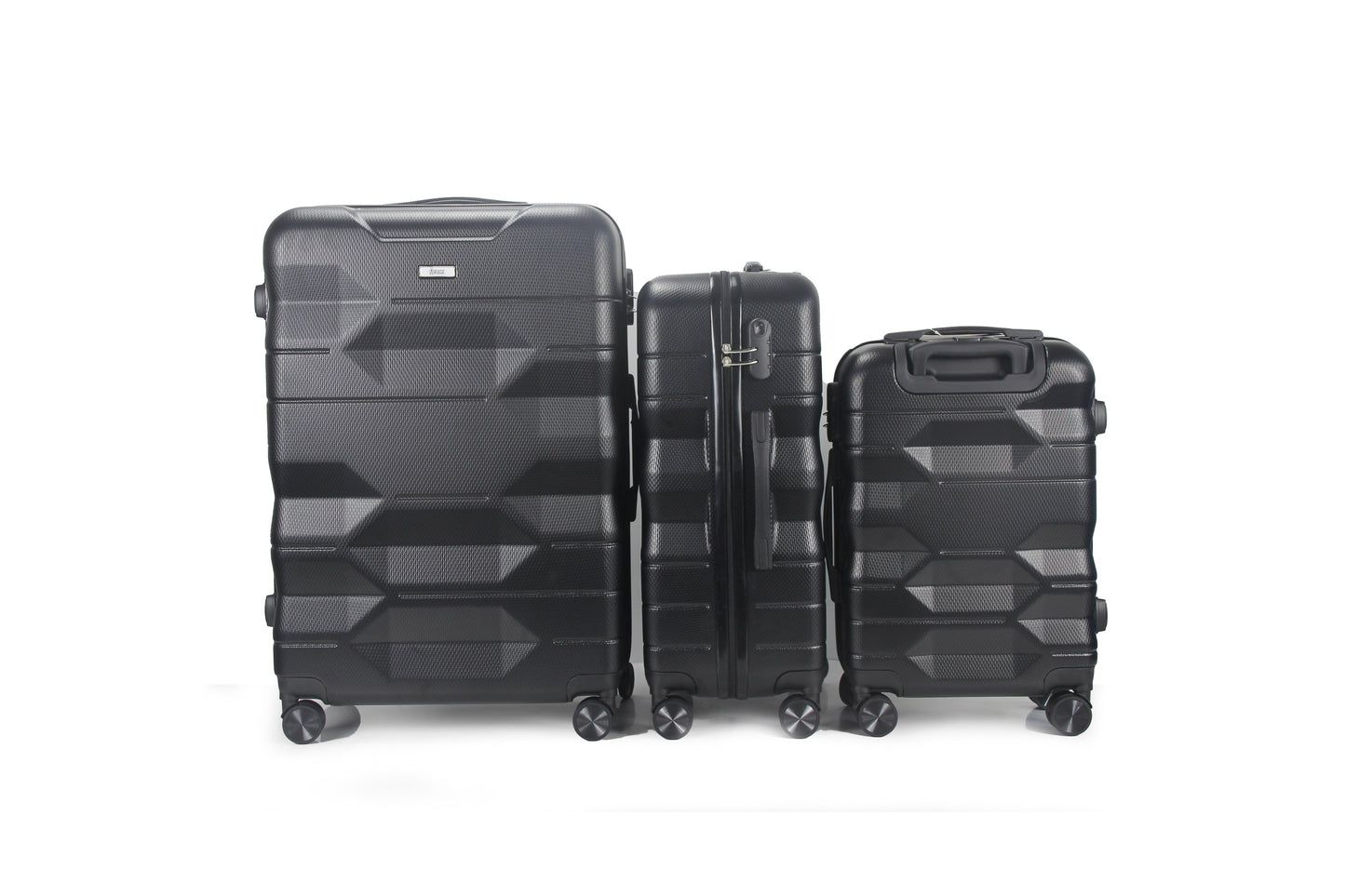 Maggie ABS Hard shell Lightweight 360 Dual Spinning Wheels Combo Lock 28" 24", 20" 3 Piece Luggage Set