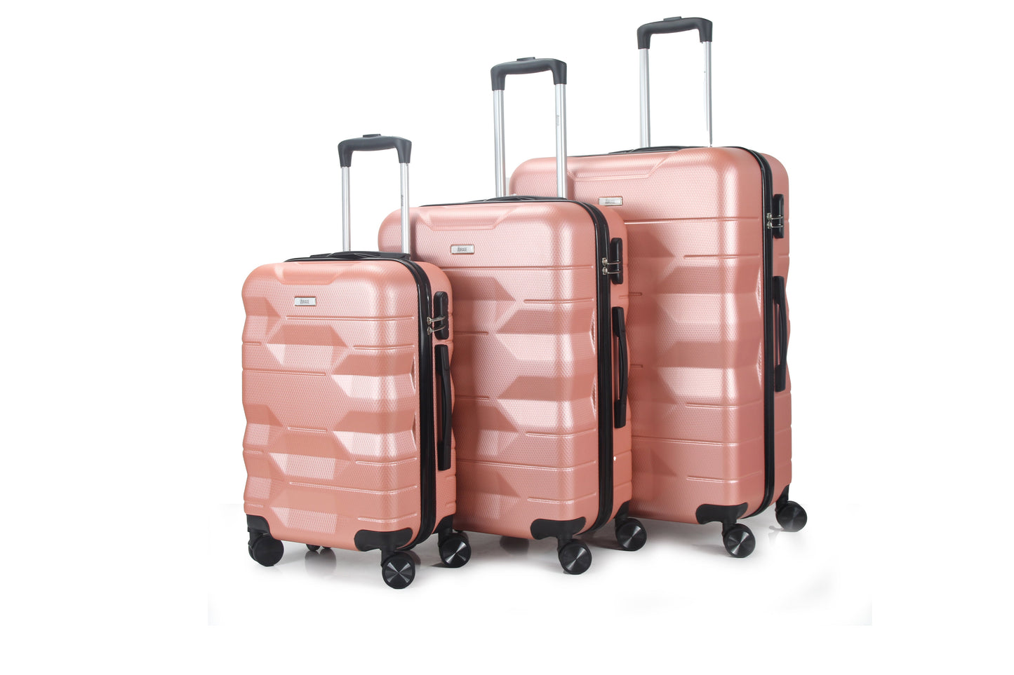 Maggie ABS Hard shell Lightweight 360 Dual Spinning Wheels Combo Lock 28" 24", 20" 3 Piece Luggage Set