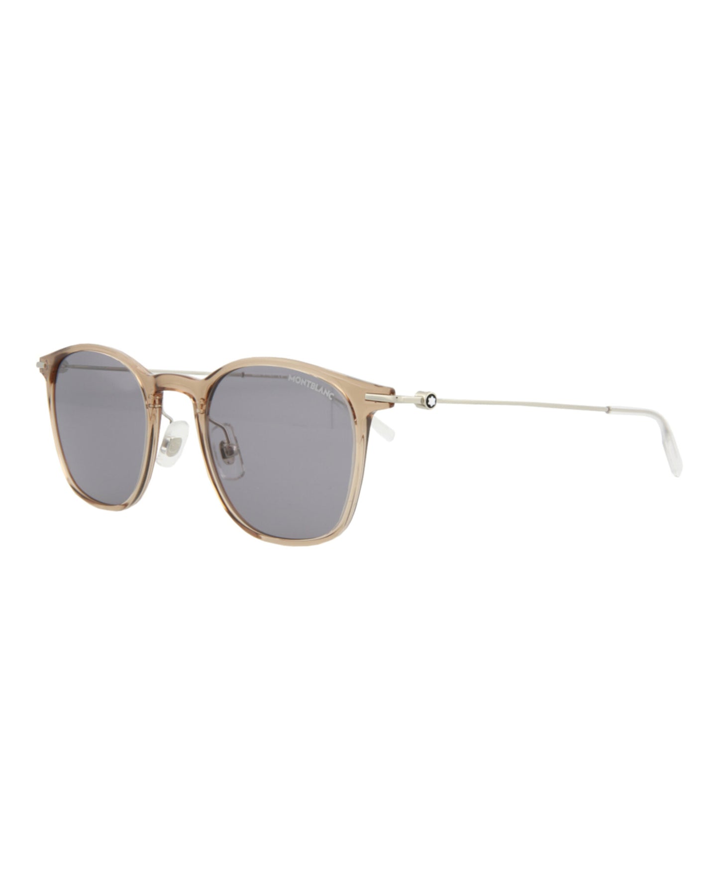 title:Montblanc Men's MB0098S-30008473003 Core Sunglasses;color:Brown Silver Grey