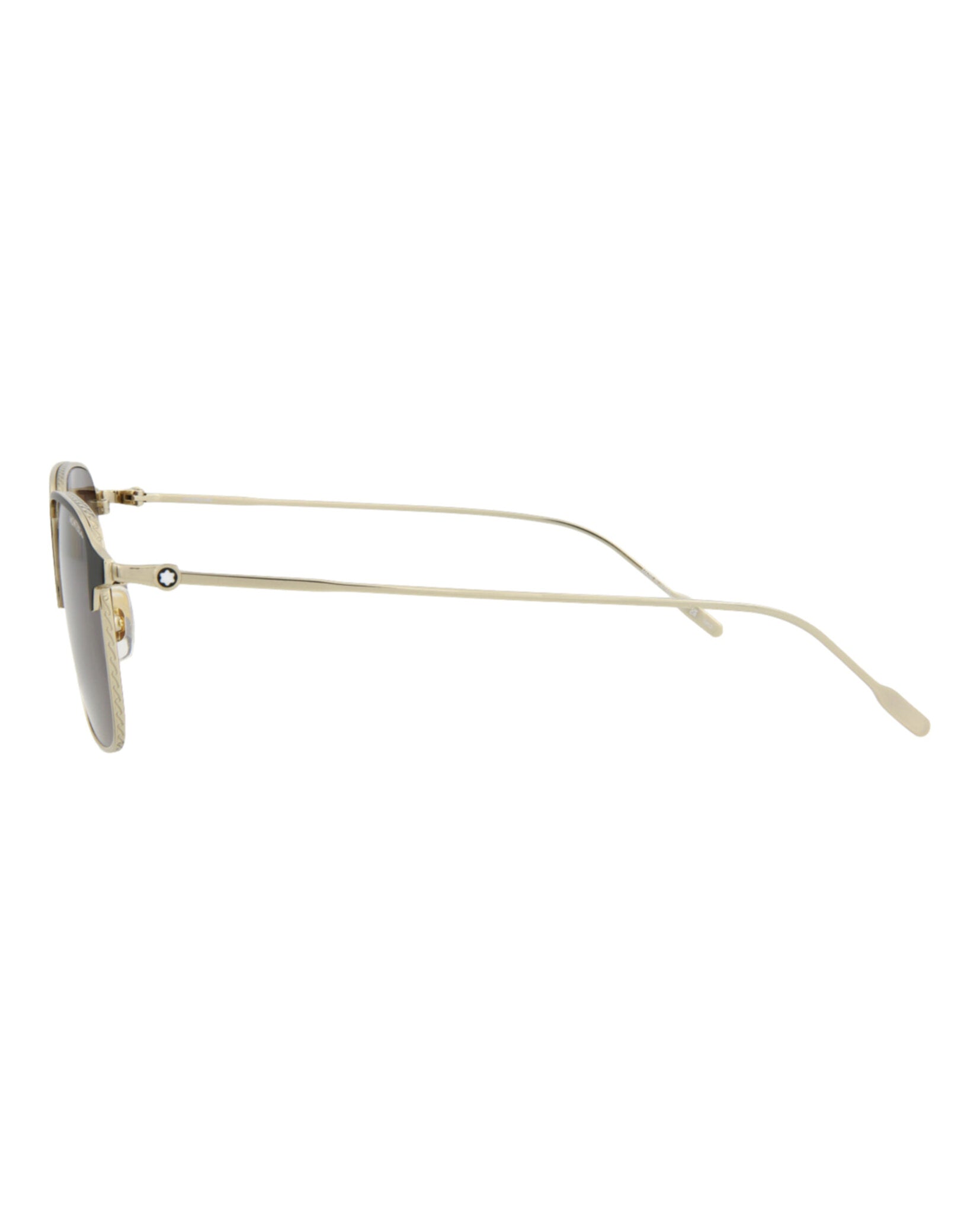 title:Montblanc Men's MB0189S-30011384004 Fashion Sunglasses;color:Gold Gold Smoke