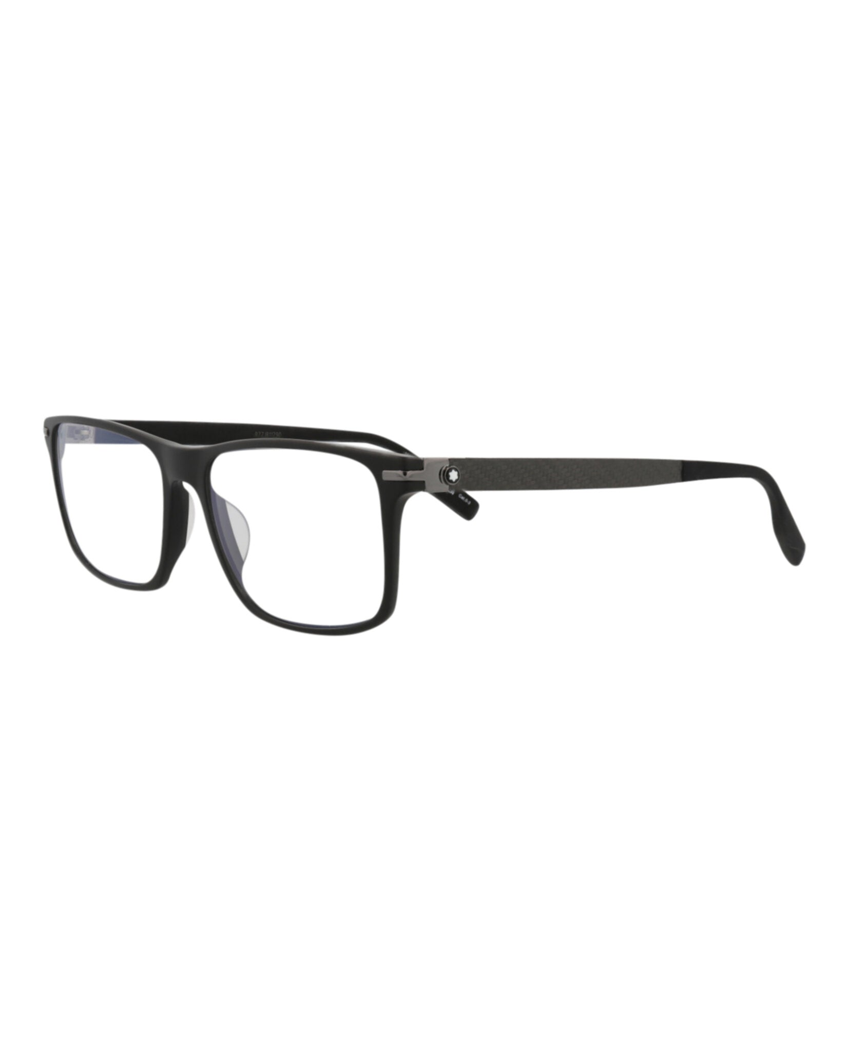 title:Montblanc Square-Frame Acetate Sunglasses;color:Black Black Transparent