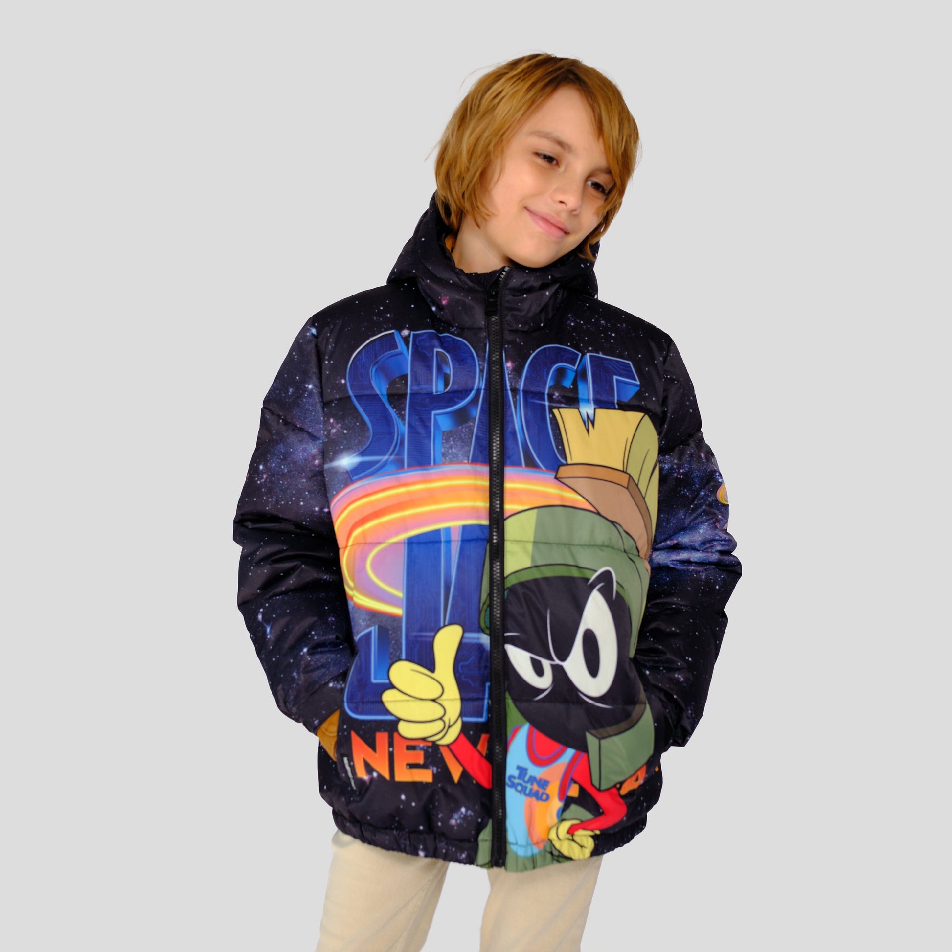 Boy's Space Jam Puffer Jacket - FINAL SALE Boy's Jacket Members Only 