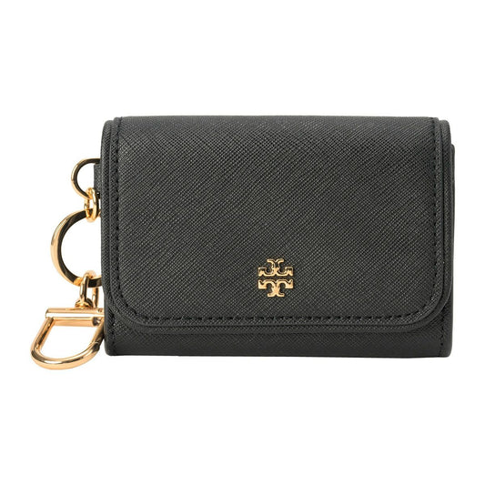 title:Tory Burch Women's Emerson Flap Card Case;color:Black