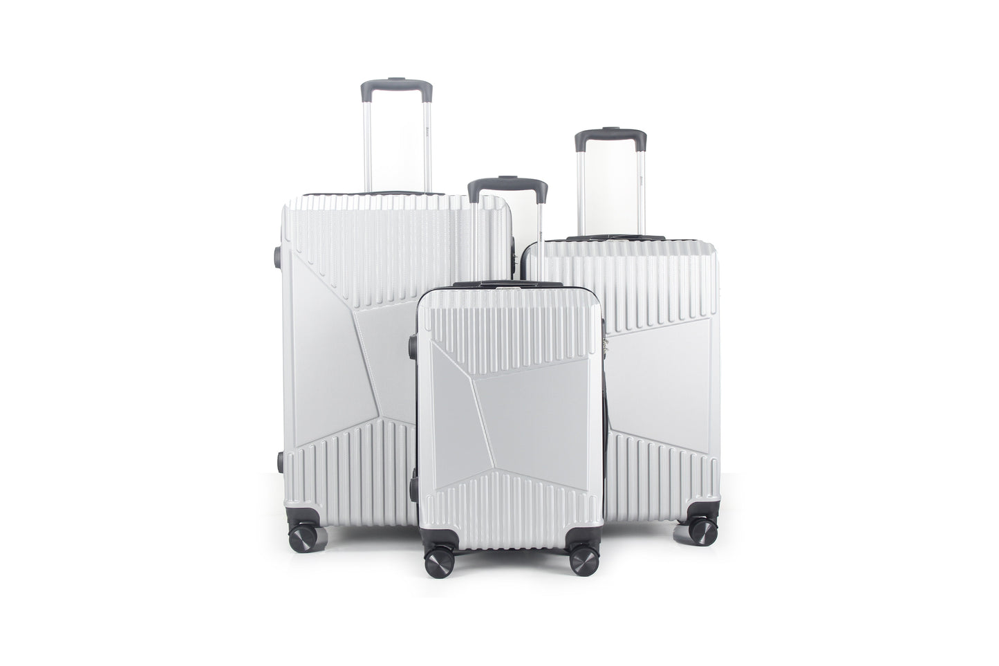 Melinda ABS Hard shell Lightweight 360 Dual Spinning Wheels Combo Lock 28" 24", 20" 3 Piece Luggage Set