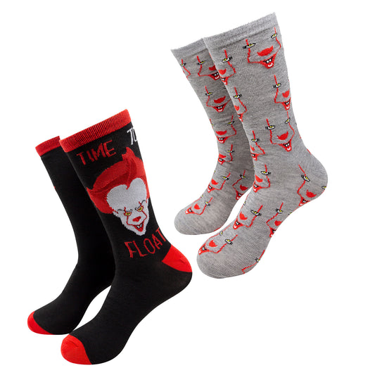 title:IT - Time To Float Crew Socks 2-Pack;color:Black