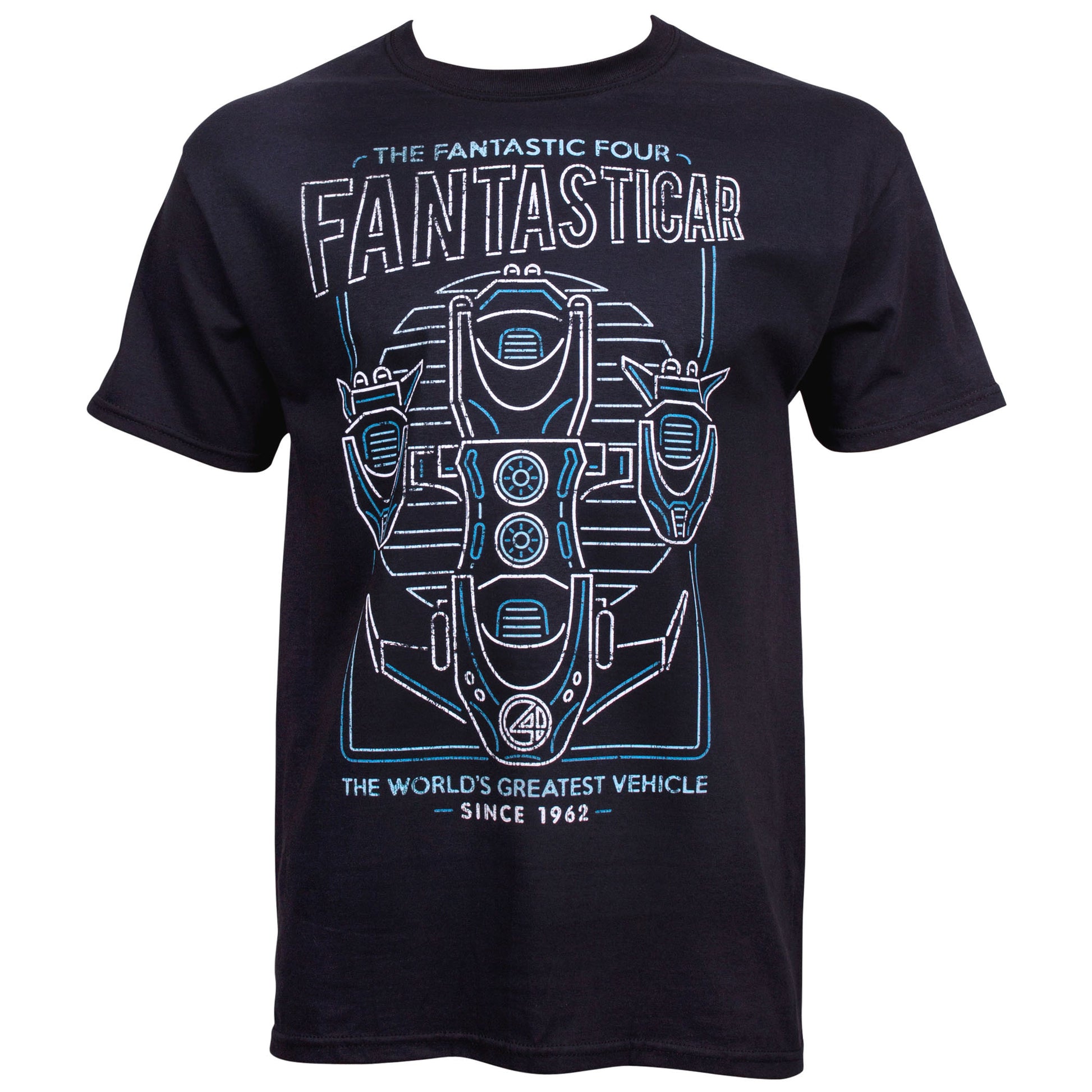 title:Fantastic Four Fantasticar T-Shirt;color:Black