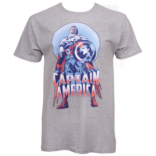 title:Captain America Falcon T-Shirt;color:Grey