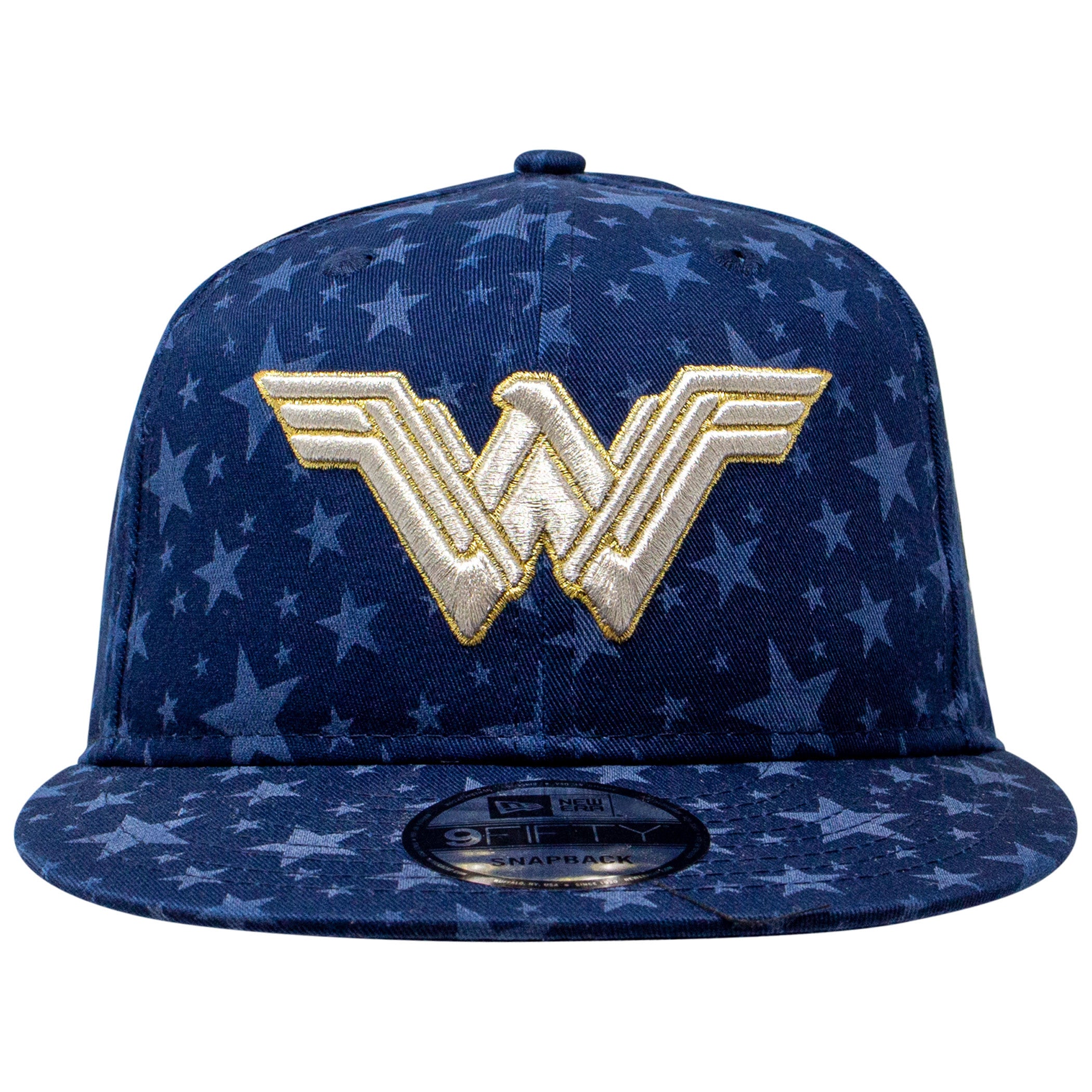 title:Wonder Woman Laser Etch Symbols 9Fifty Adjustable New Era Hat;color:Blue