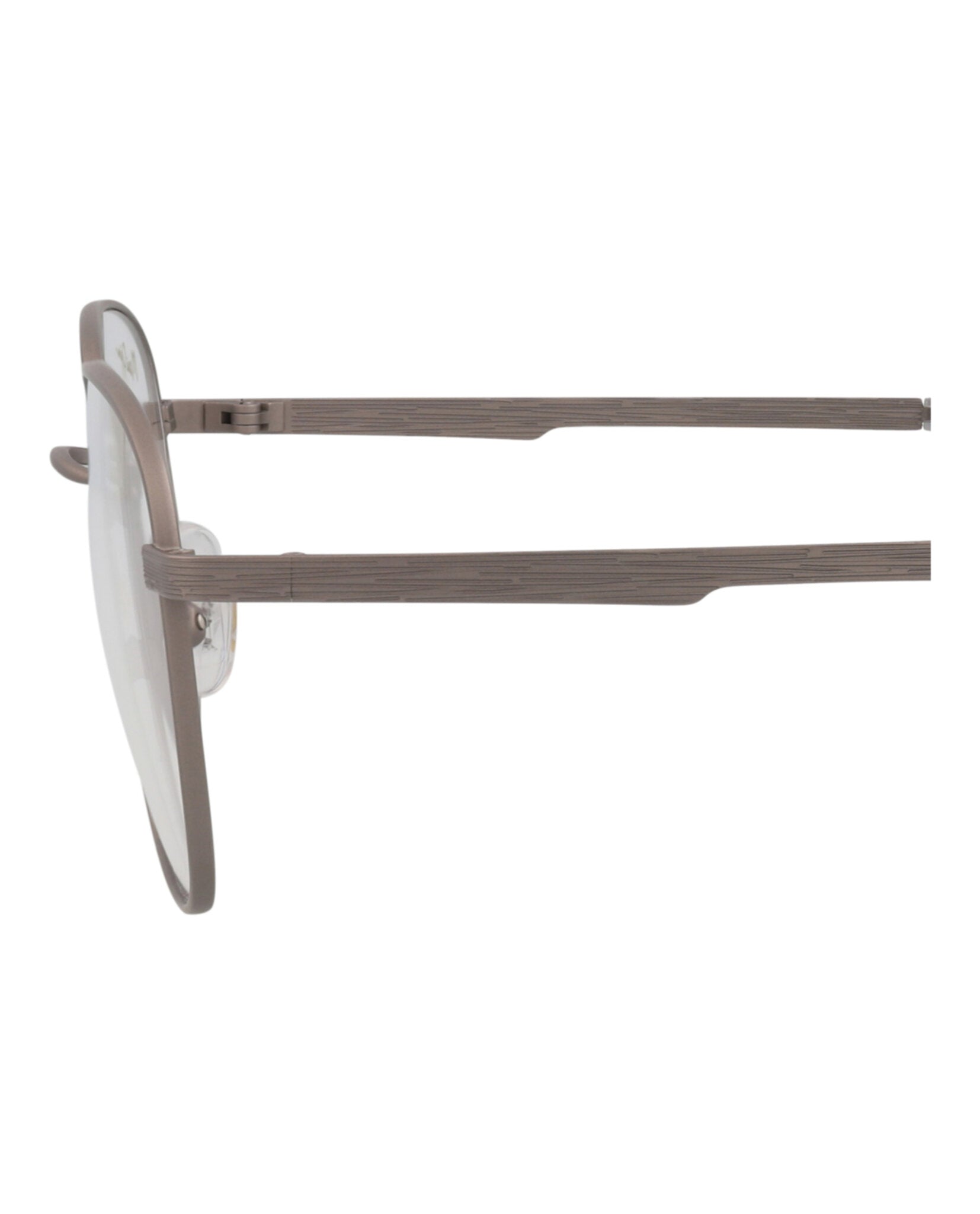 title:Maui Jim Round-Frame Stainless Steel Optical Frames;color:Grey Grey Transparent