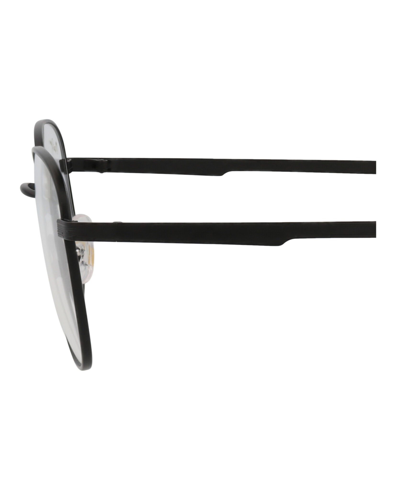 title:Maui Jim Round-Frame Stainless Steel Optical Frames;color:Black Black Transparent