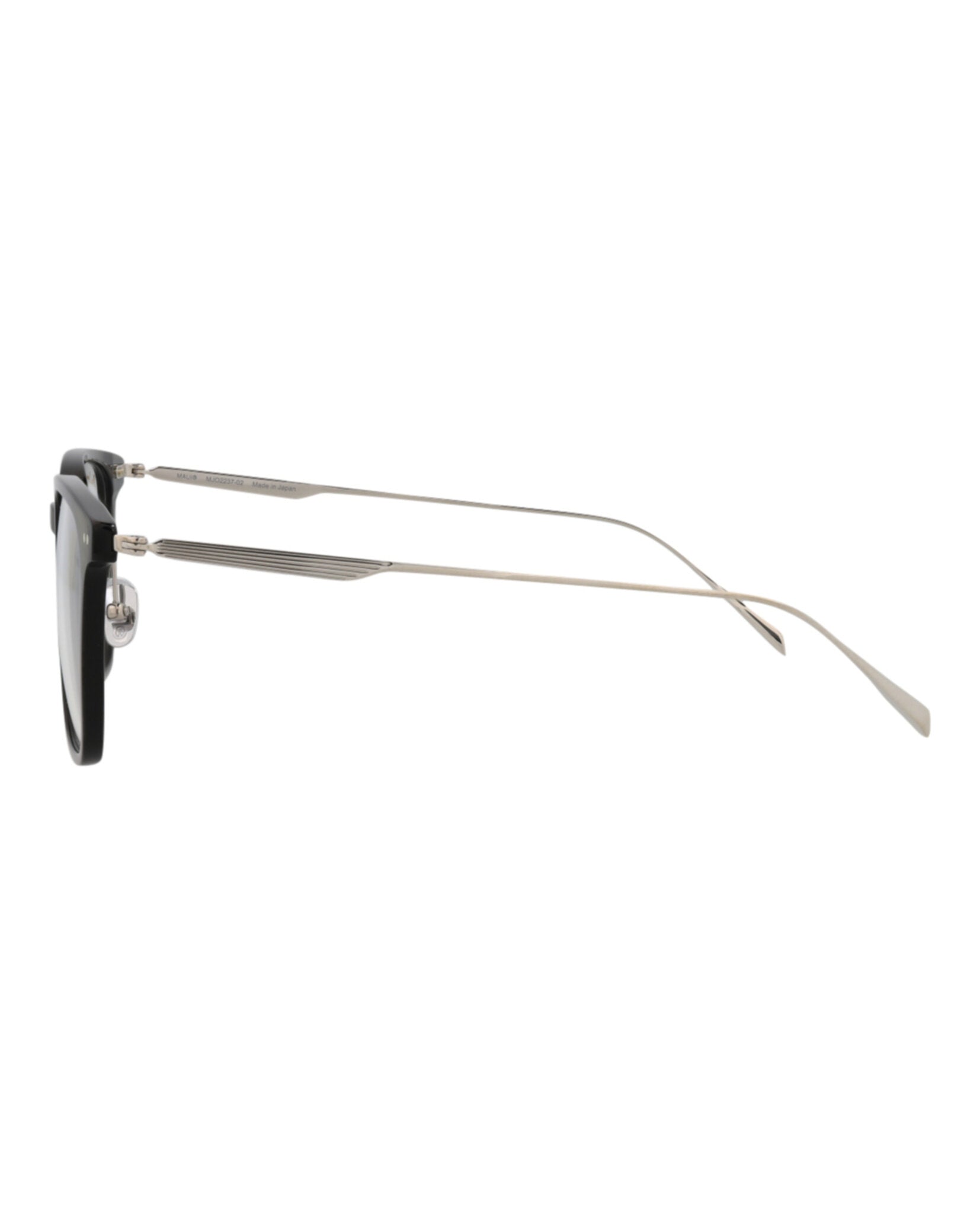 title:Maui Jim Square-Frame Acetate and Titanium Optical Frames;color:Black Titanium Transparent