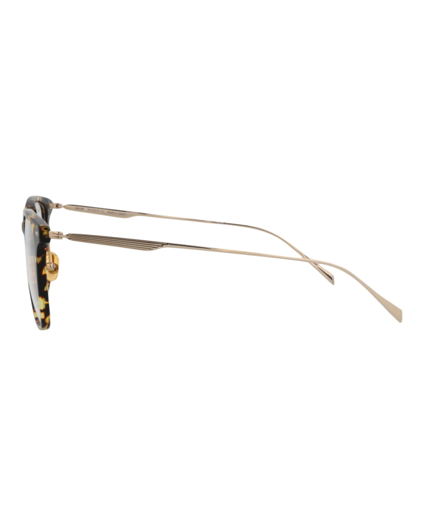 title:Maui Jim Square-Frame Acetate and Titanium Optical Frames;color:Tortoise Gold Transparent