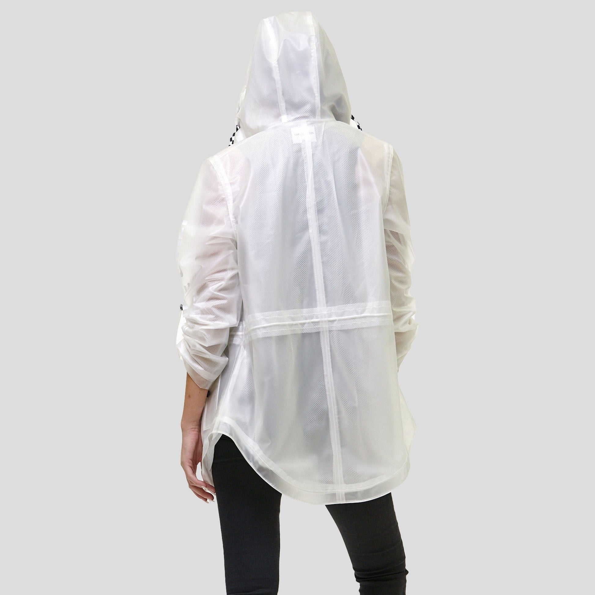 Women's Translucent Long Jacket - FINAL SALE Womens Jacket Members Only 