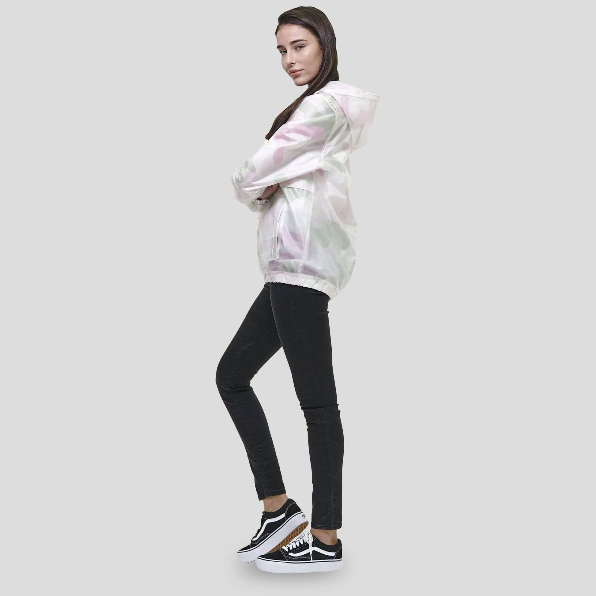 Women's Translucent Pullover Jacket with hood - FINAL SALE Womens Jacket Members Only 