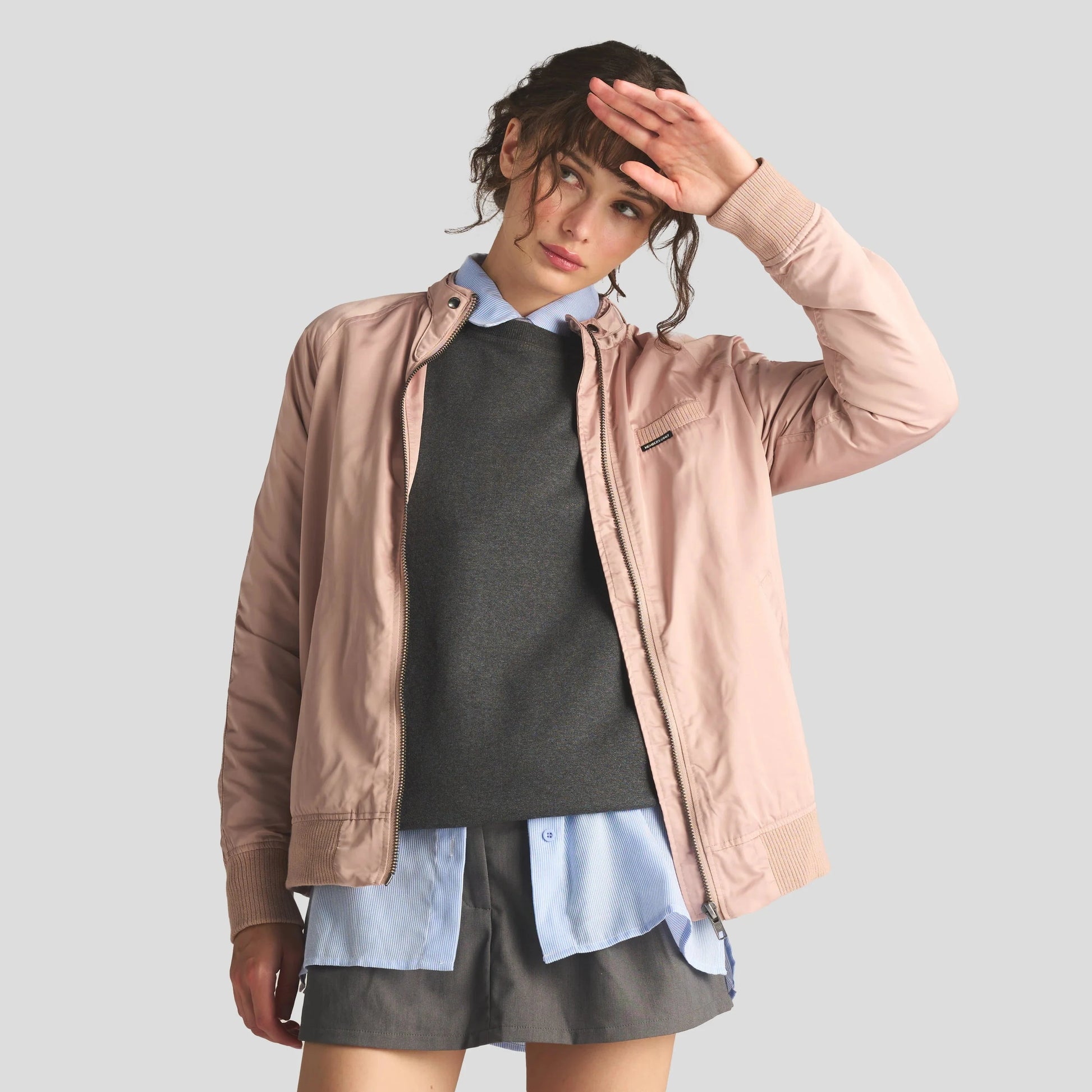 Women's Satin Bomber Jacket Women's Iconic Jacket Members Only 