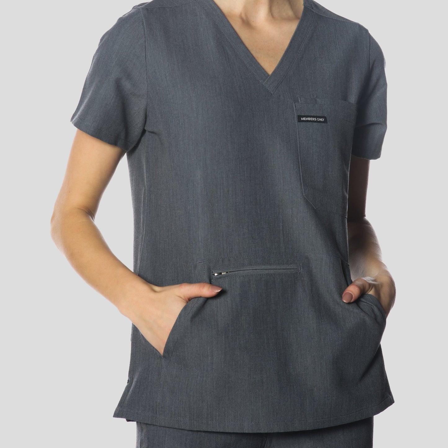 Cordoba 5-Pocket Scrub Top Womens Scrub Top Members Only 