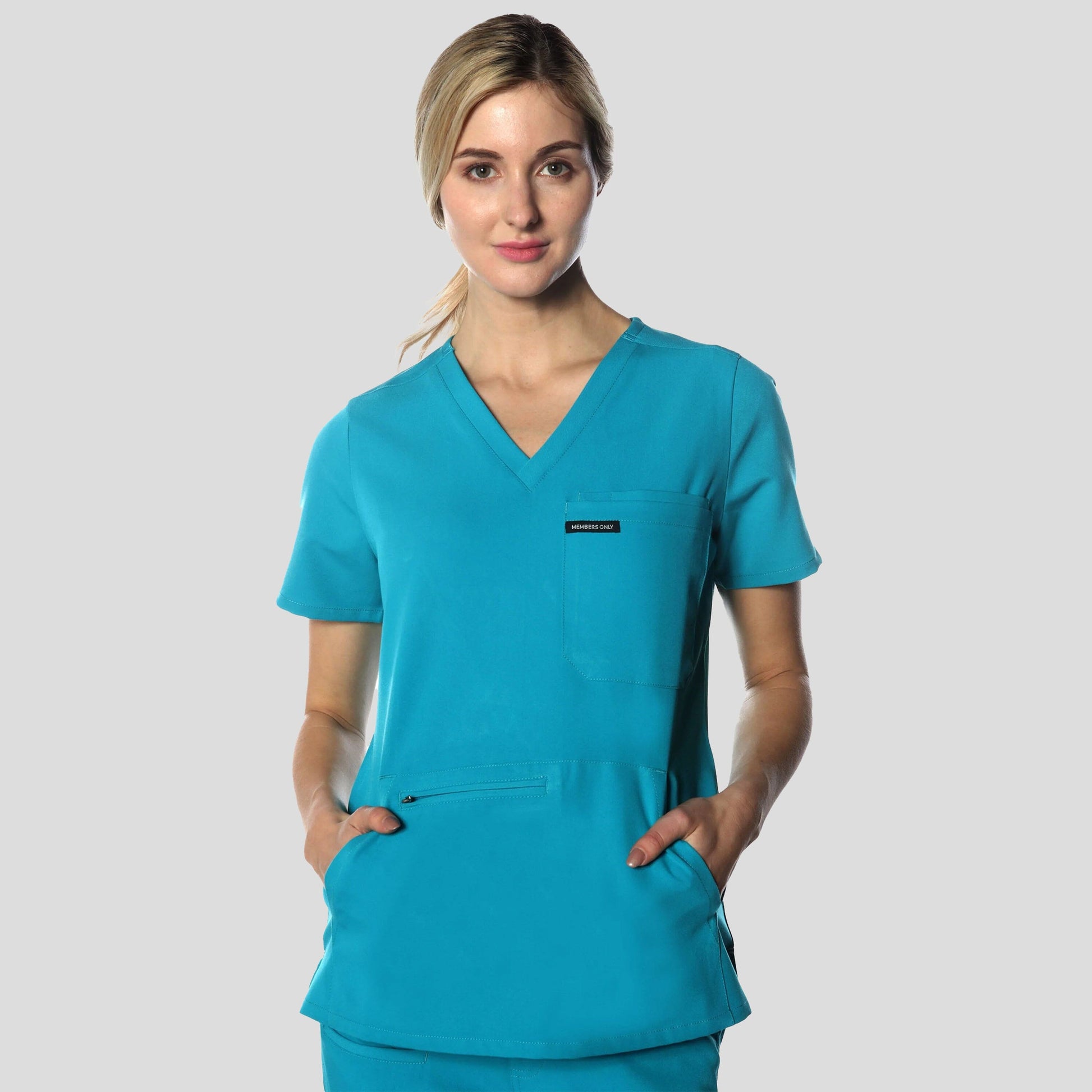 Cordoba 5-Pocket Scrub Top Womens Scrub Top Members Only 