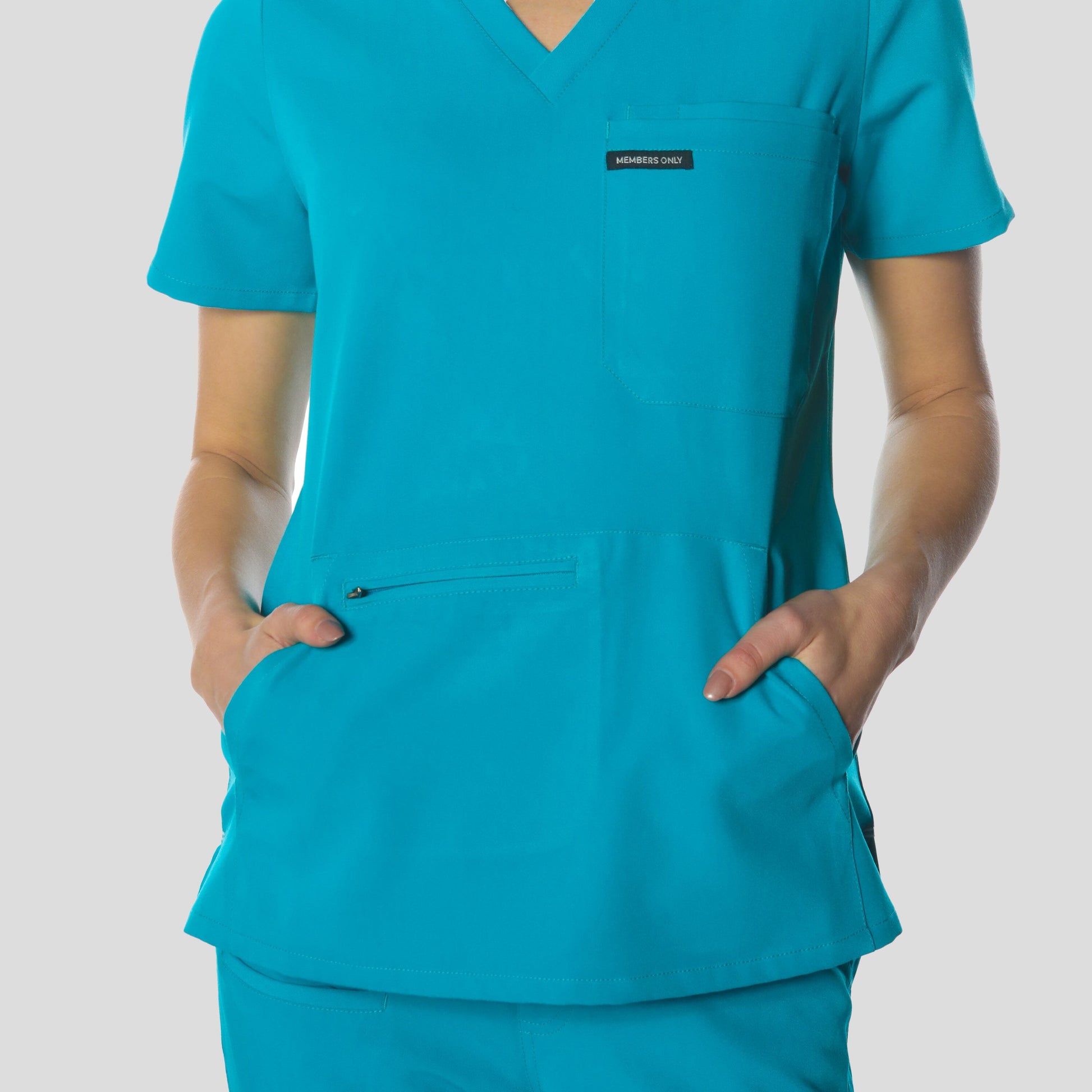 Cordoba 5-Pocket Scrub Top Womens Scrub Top Members Only 