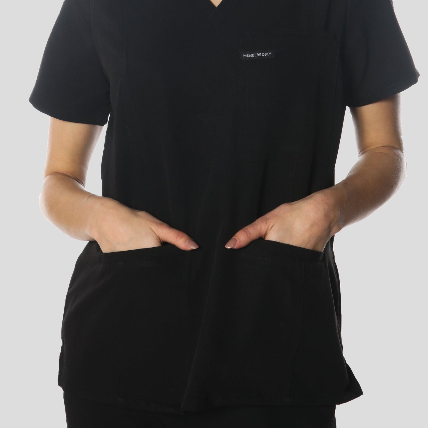 Siena 5-Pocket Scrub Top Womens Scrub Top Members Only Official 