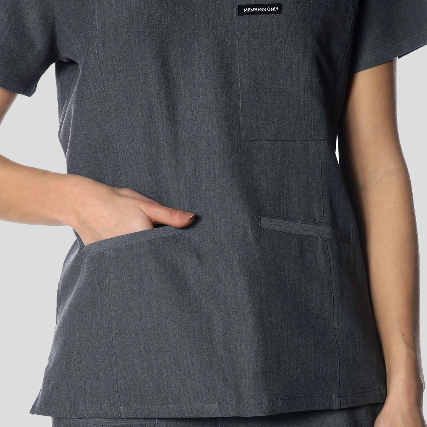 Siena 5-Pocket Scrub Top Womens Scrub Top Members Only Official 