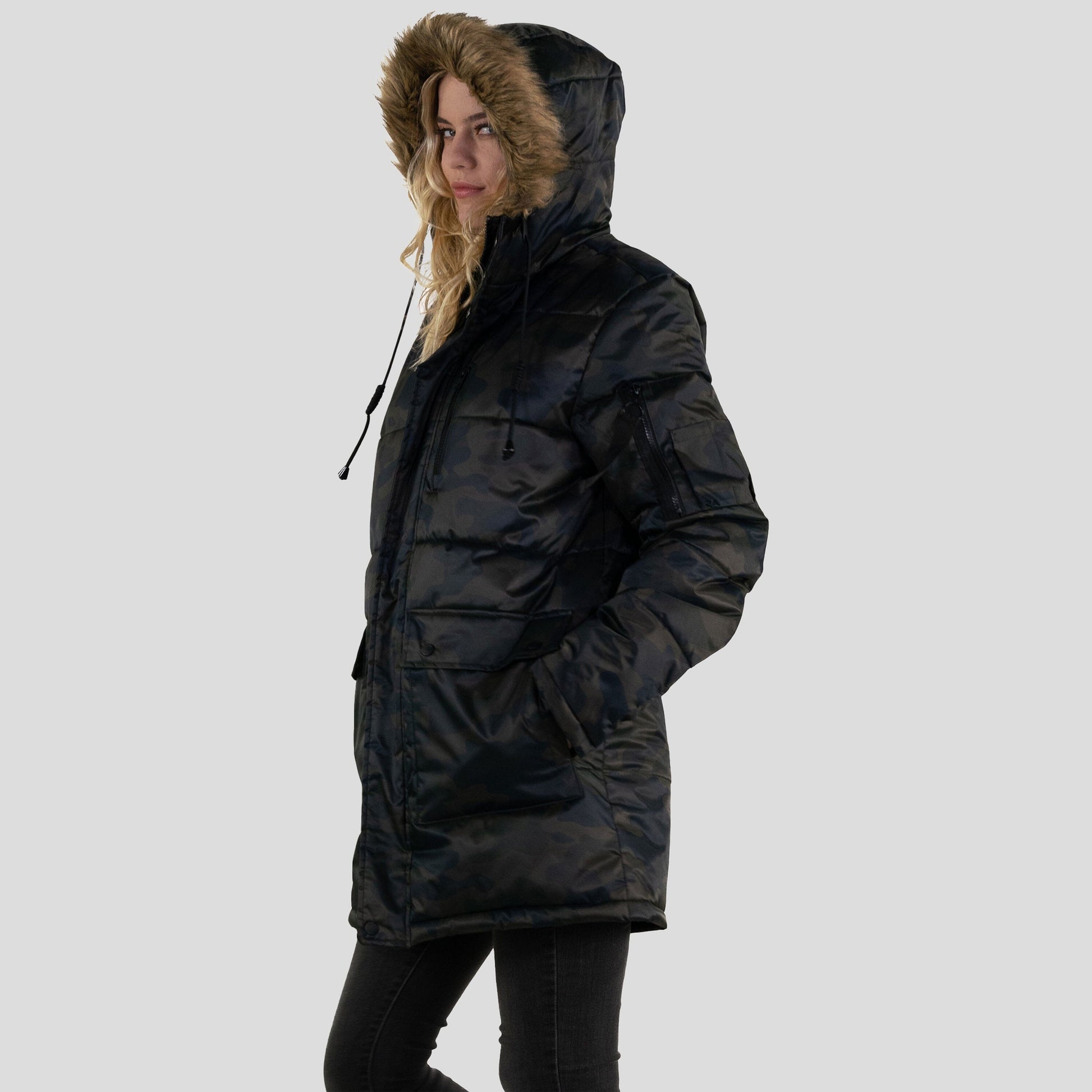 Women's Snorkel Puffer Oversized Jacket - FINAL SALE Womens Jacket Members Only 