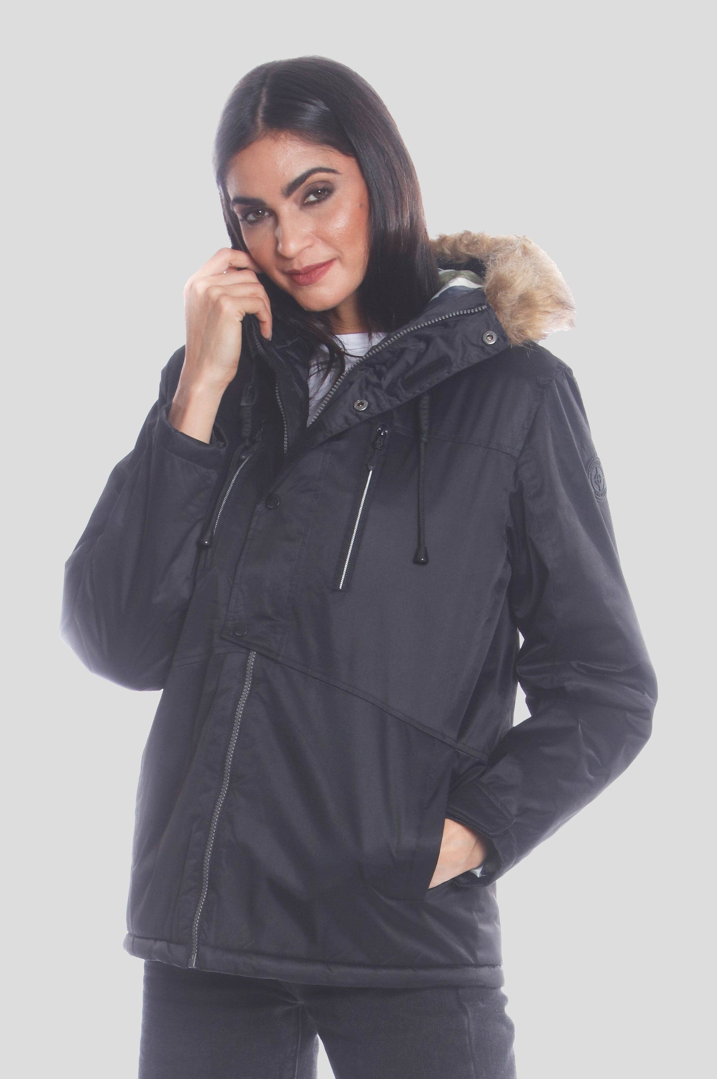 Women's Snorkel Oversized Jacket - FINAL SALE Womens Jacket Members Only Black Small 