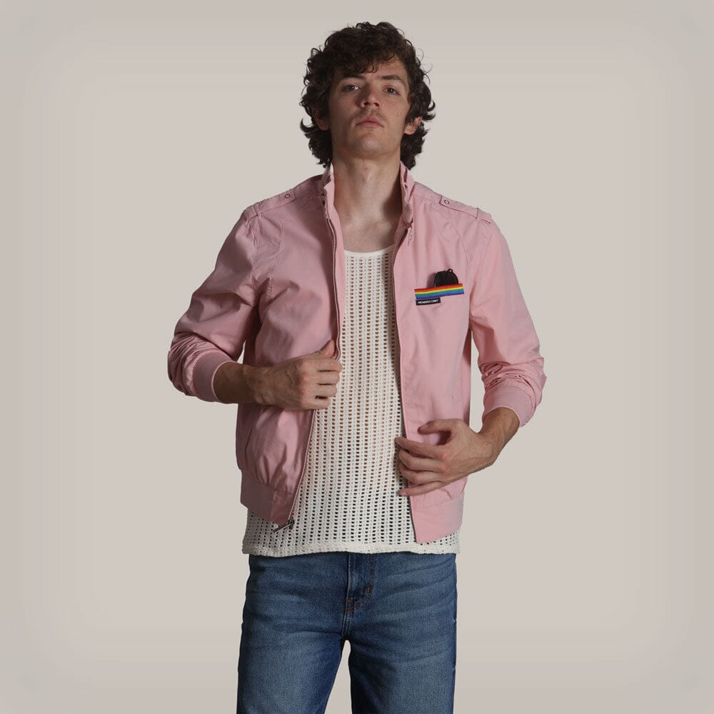 Pride Jacket Men's Iconic Jacket Members Only Light Pink X-Small 