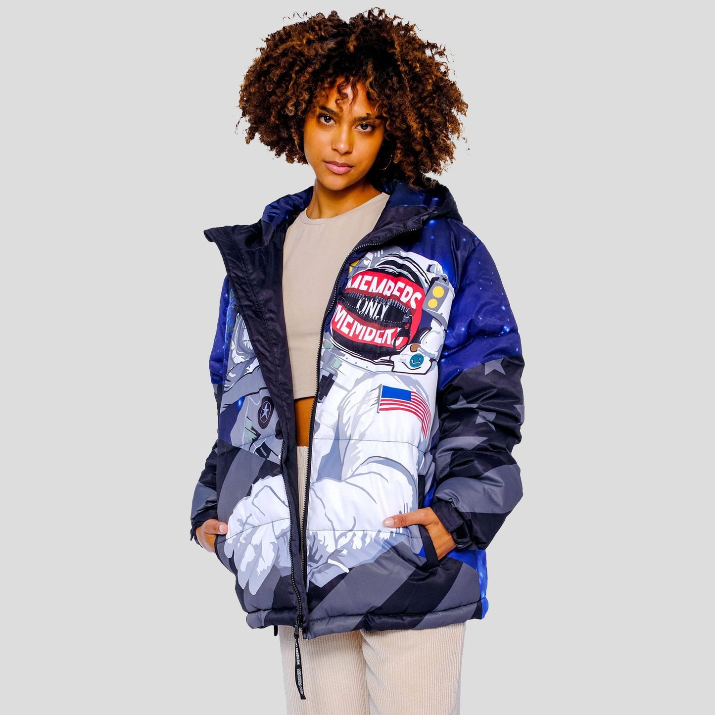 Women's Space Puffer Oversized Jacket - FINAL SALE Womens Jacket Members Only 