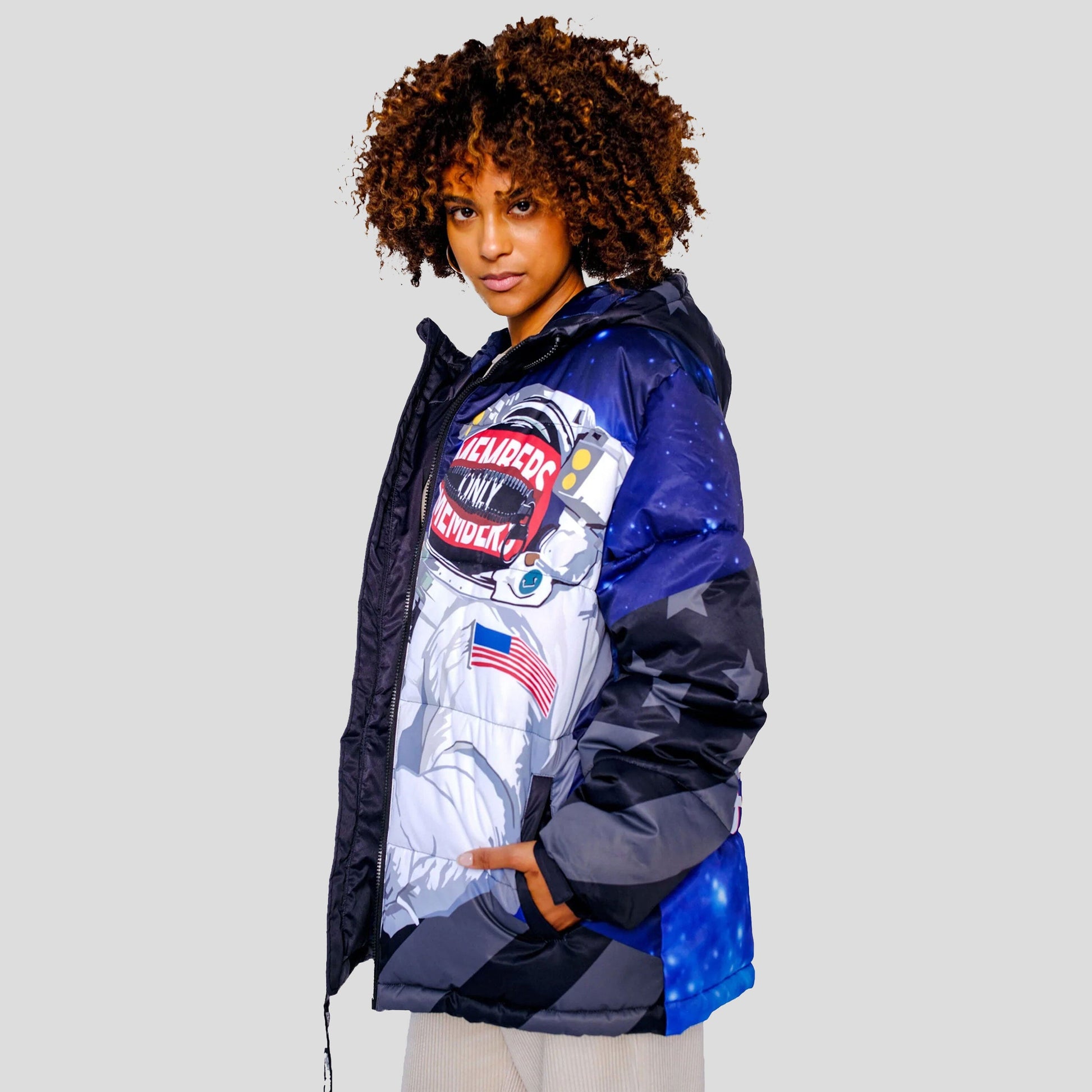 Women's Space Puffer Oversized Jacket - FINAL SALE Womens Jacket Members Only 