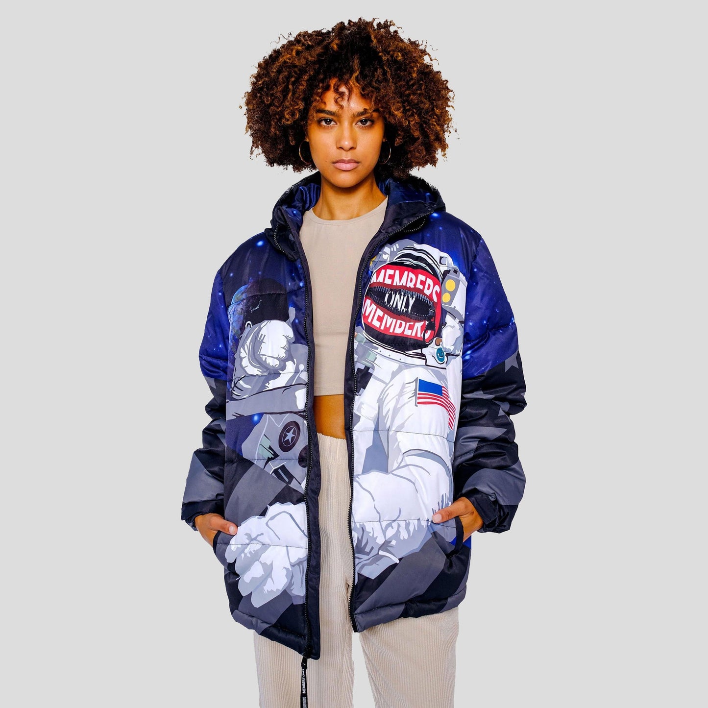 Women's Space Puffer Oversized Jacket - FINAL SALE Womens Jacket Members Only 