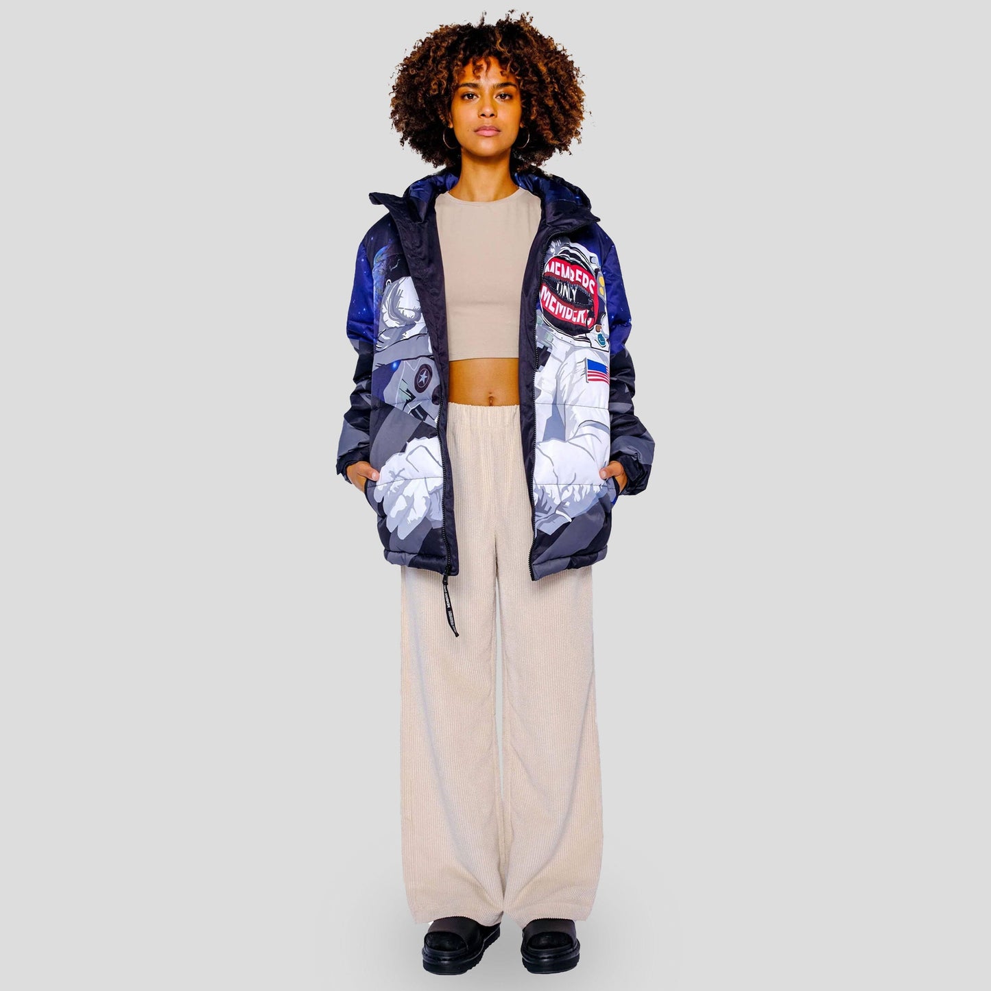 Women's Space Puffer Oversized Jacket - FINAL SALE Womens Jacket Members Only 