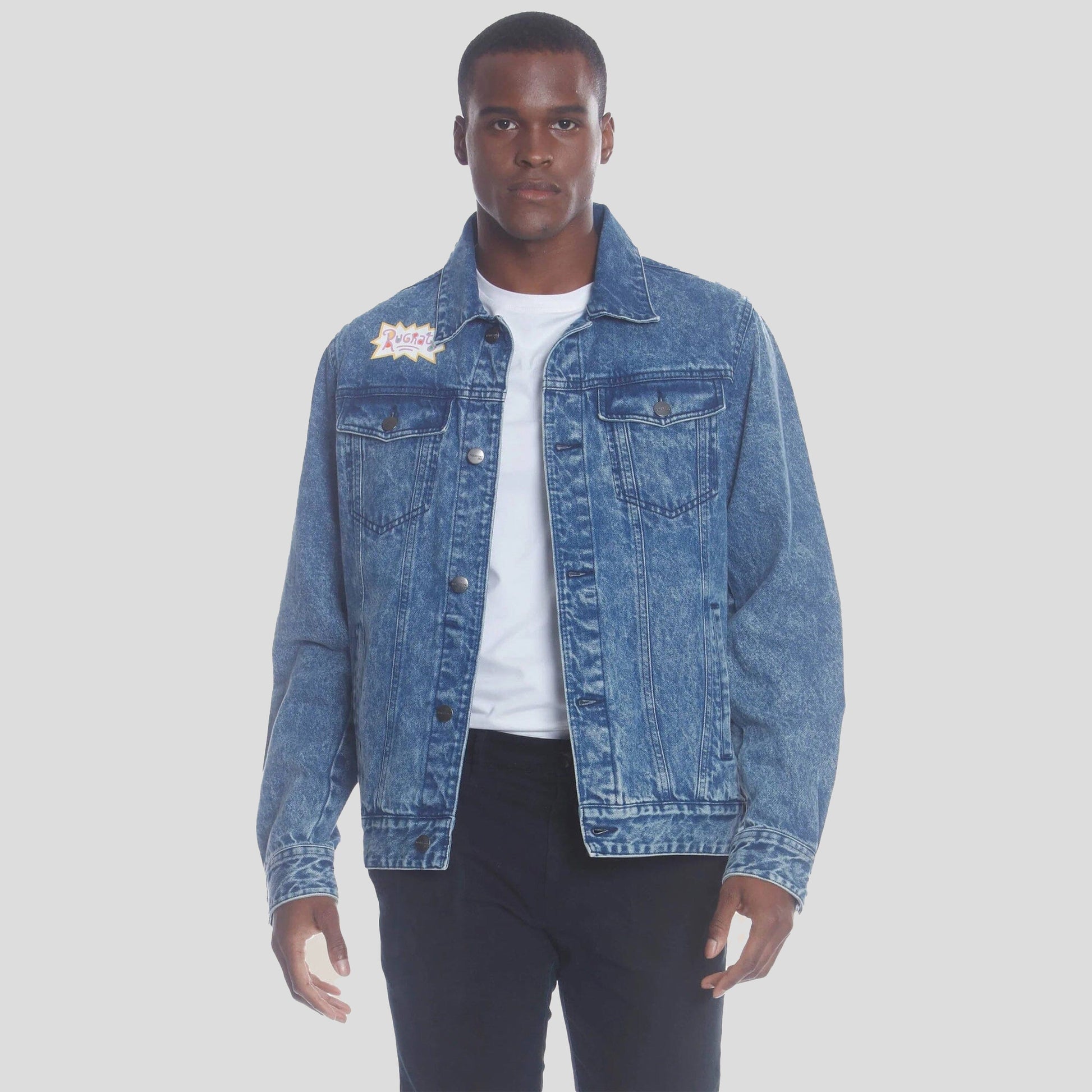 Men's Chucky Placement Nickelodeon Denim Jacket - FINAL SALE Men's Jackets Members Only 