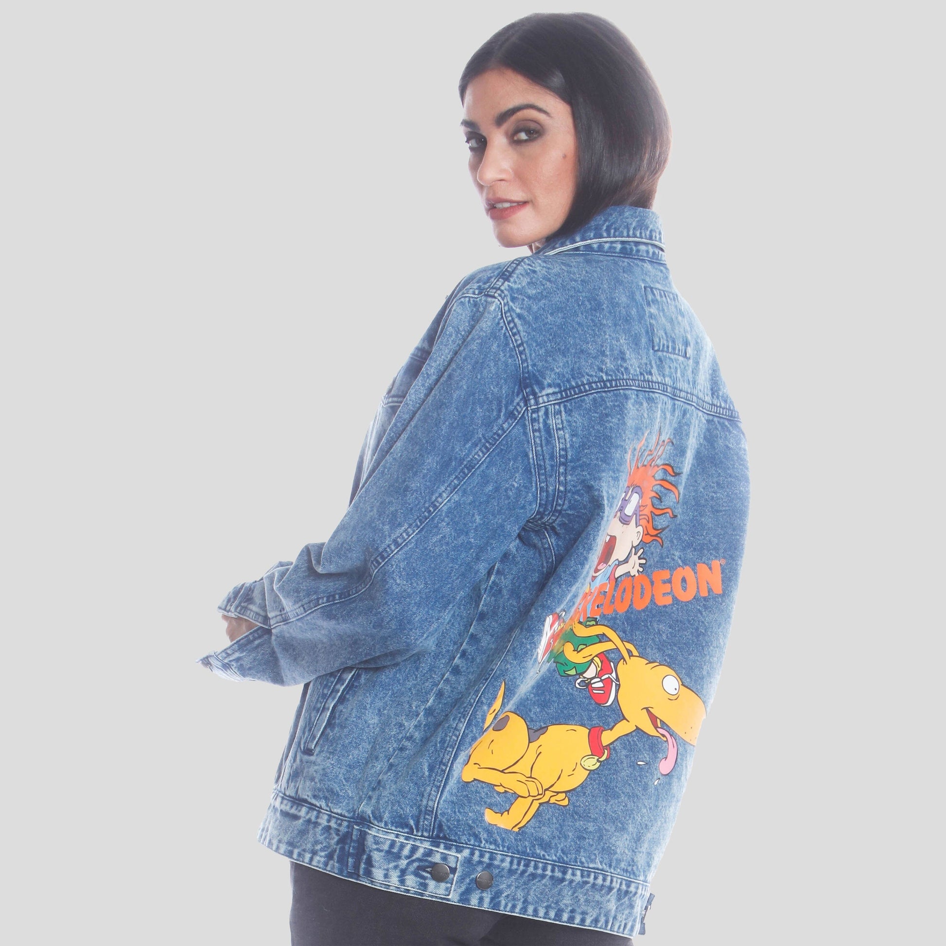 Women's Chucky Placement Denim Oversized Jacket - FINAL SALE Womens Jacket Members Only 