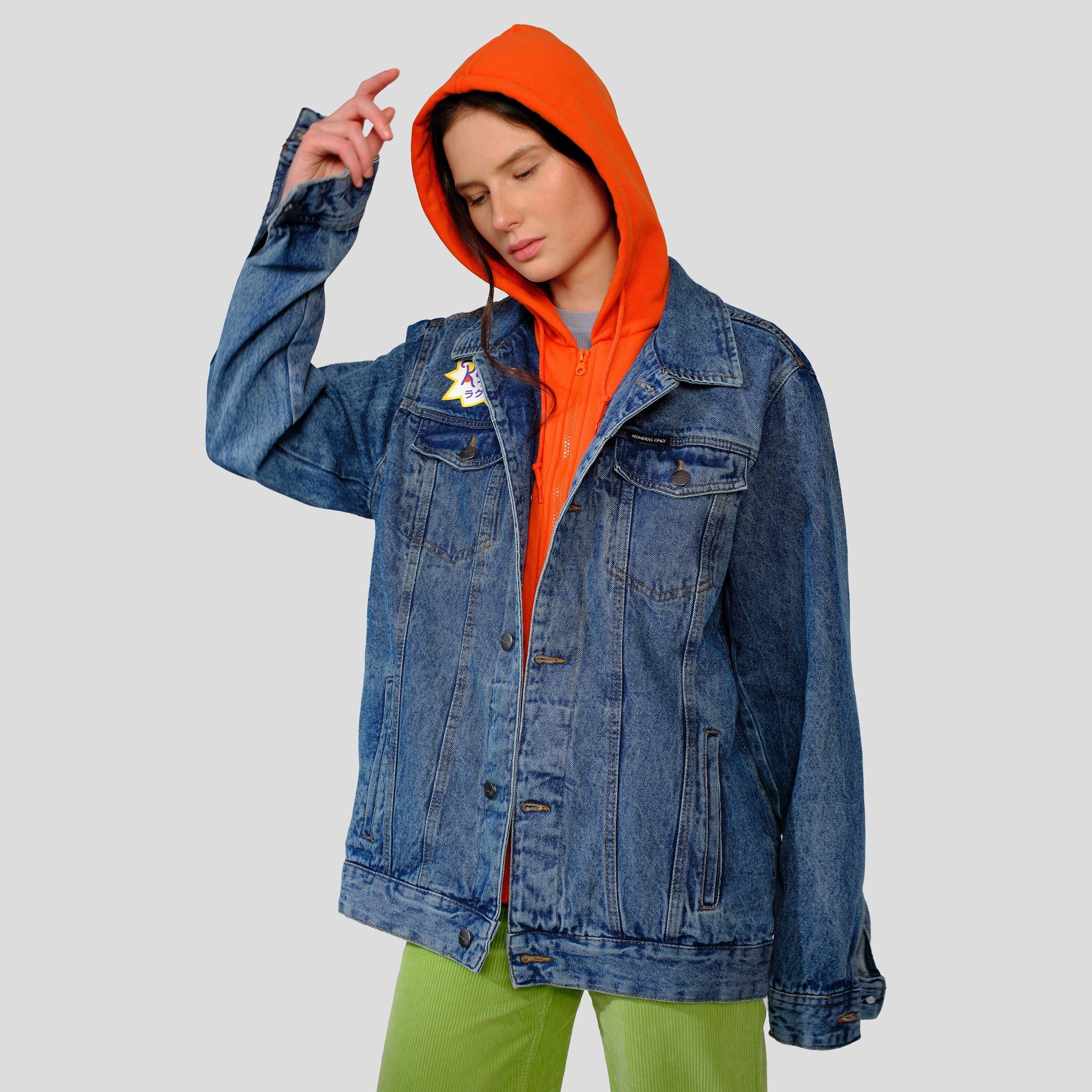 Women's Chucky Hoodie Trucker Oversized Jacket - FINAL SALE Womens Jacket Members Only 