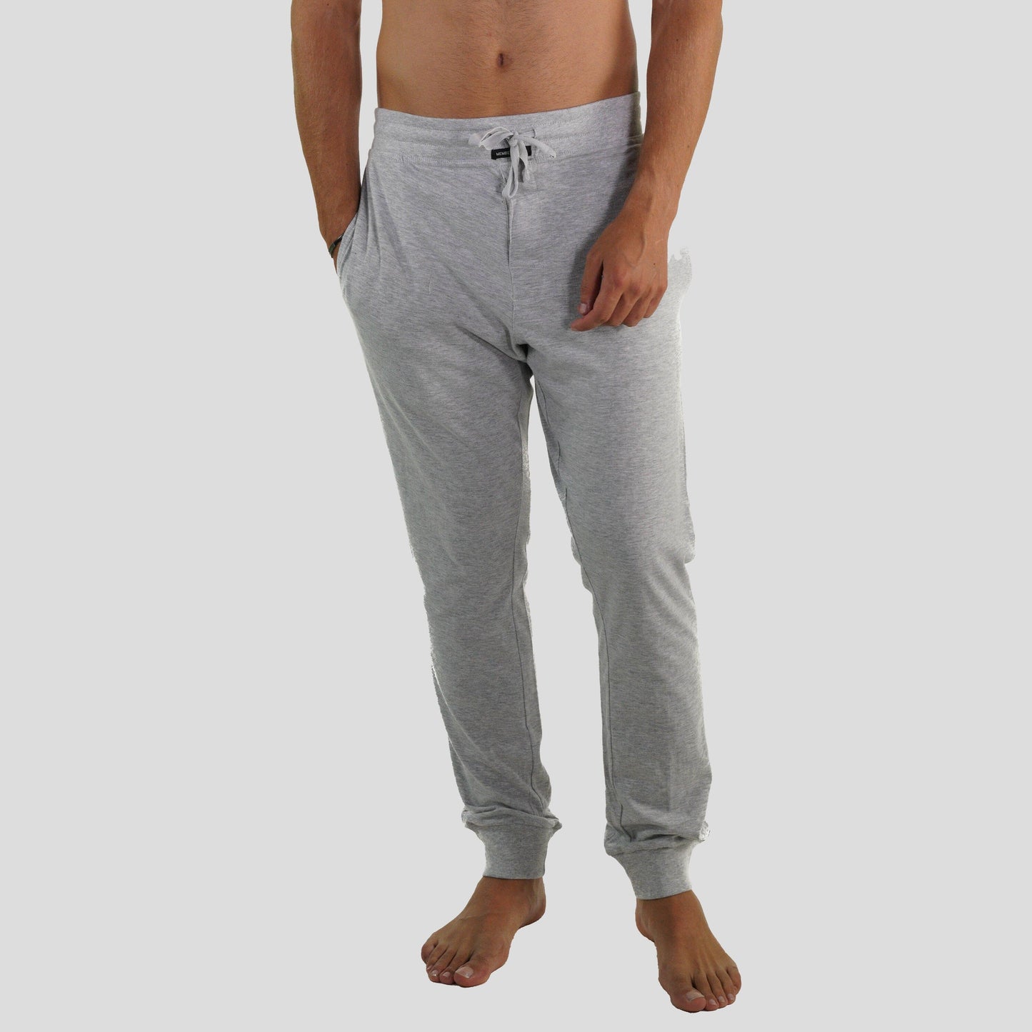 Men’s Jersey Jogger Lounge Pants - Grey Men's Sleep Pant Members Only 