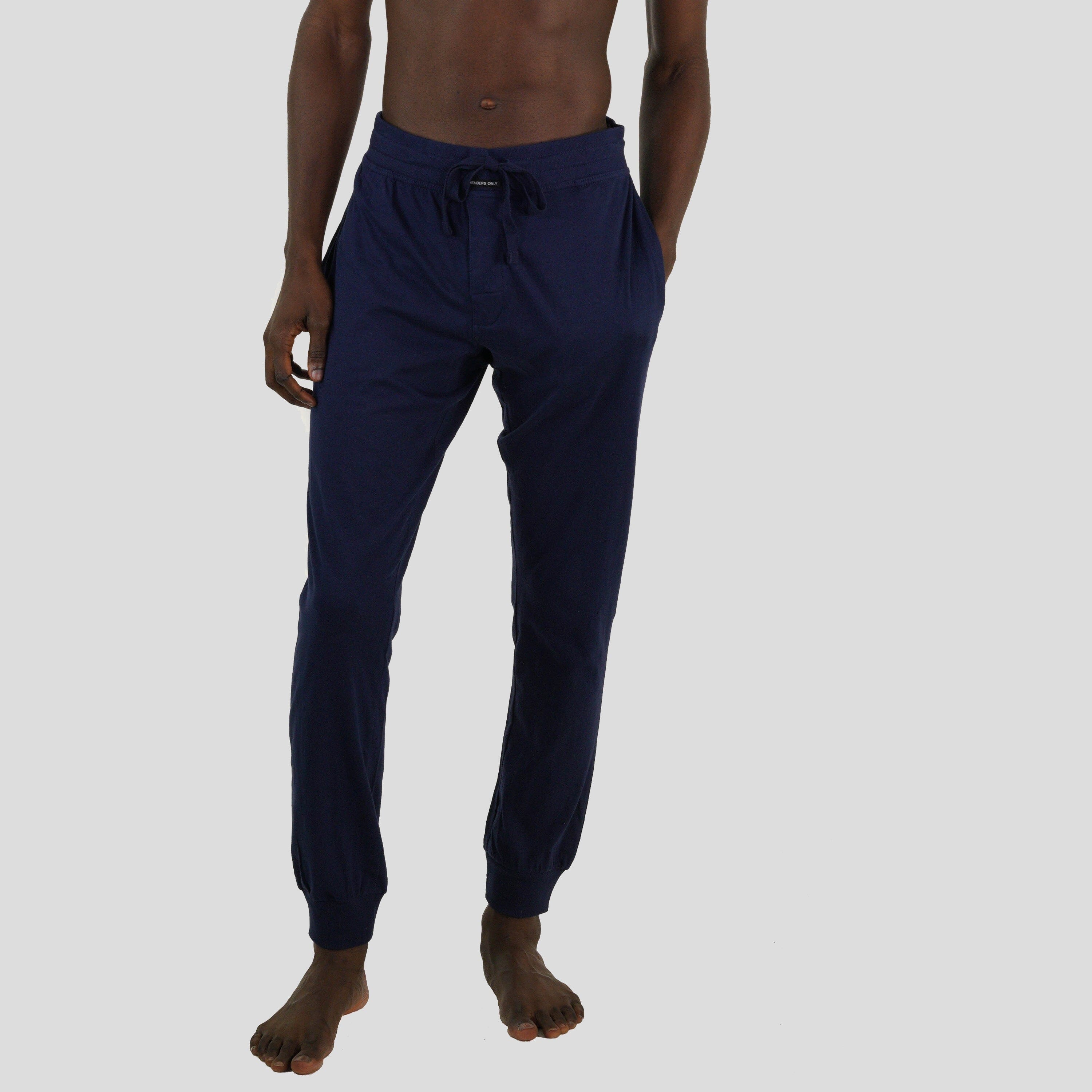 Men’s Jersey Jogger Lounge Pants - Navy Men's Sleep Pant Members Only 