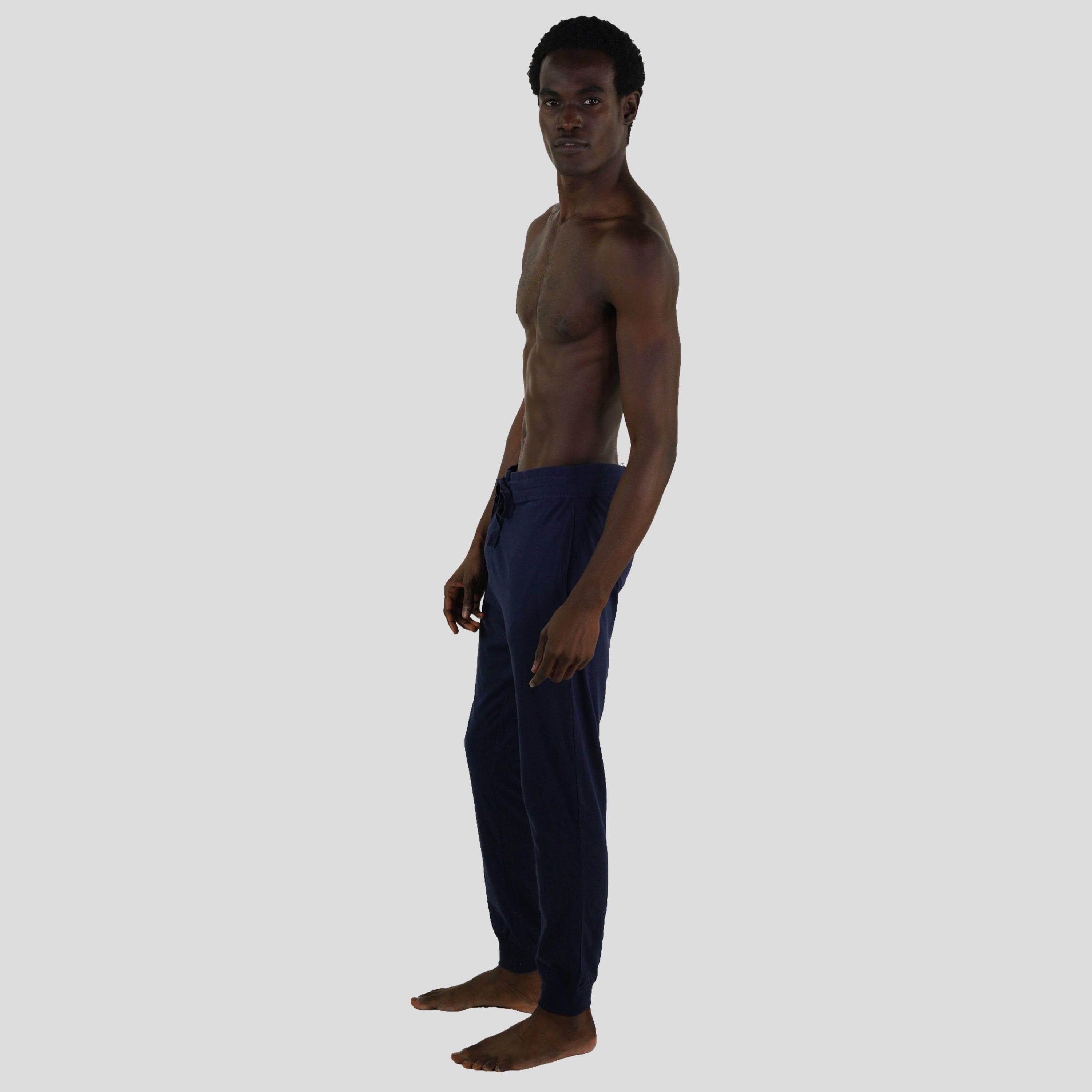 Men’s Jersey Jogger Lounge Pants - Navy Men's Sleep Pant Members Only 