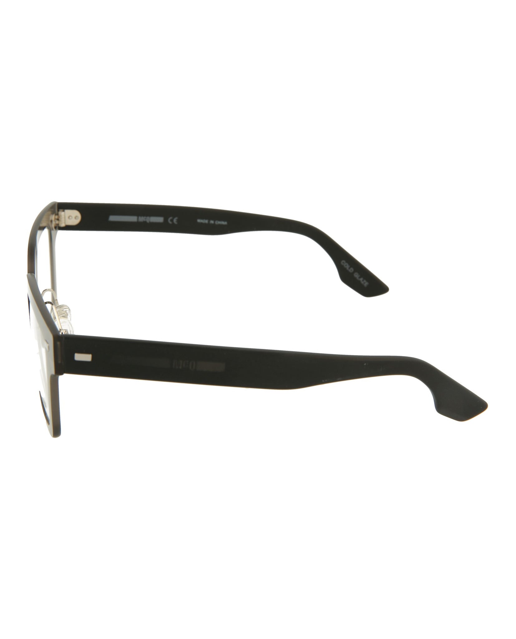 title:McQ Alexander McQueen Core Optical, style # MQ0010O-30000074004;color:Silver Black Transparent