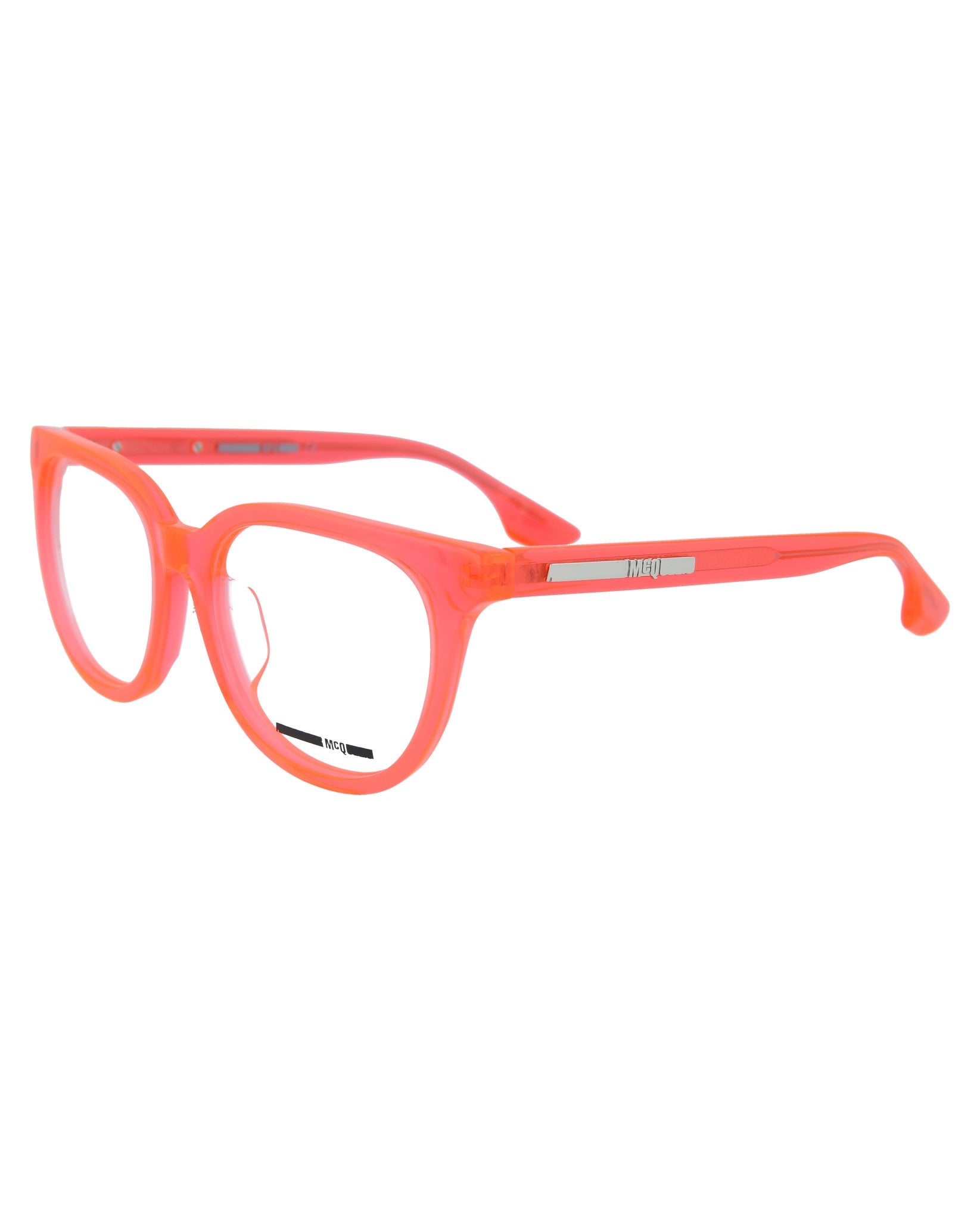 title:McQ Alexander McQueen Core Optical, style # MQ0030OA-30000340003;color:Shiny Fluorescent Orange