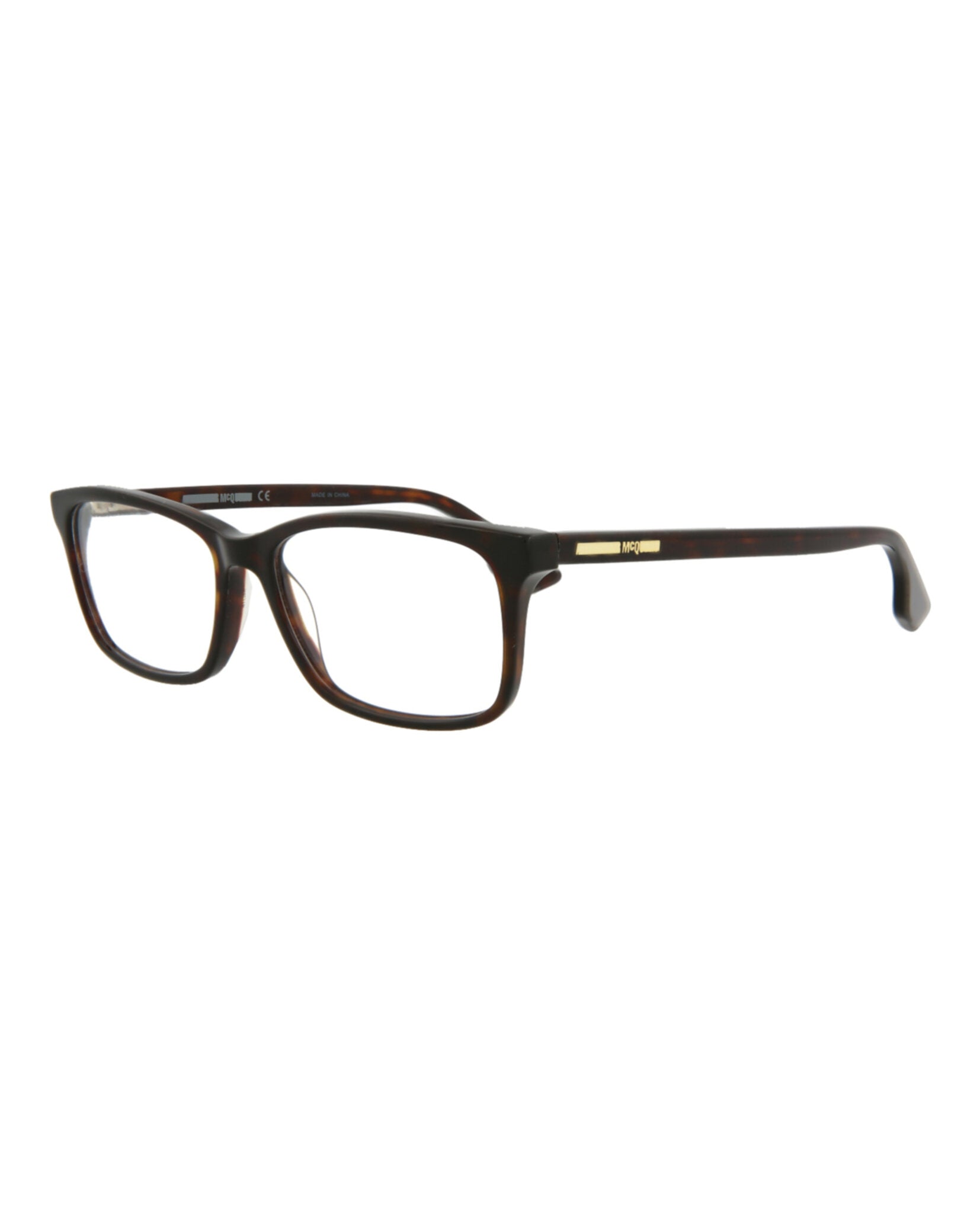 title:McQ Alexander McQueen Core Optical, style # MQ0064O-30001277002;color:Avana Avana Transparent