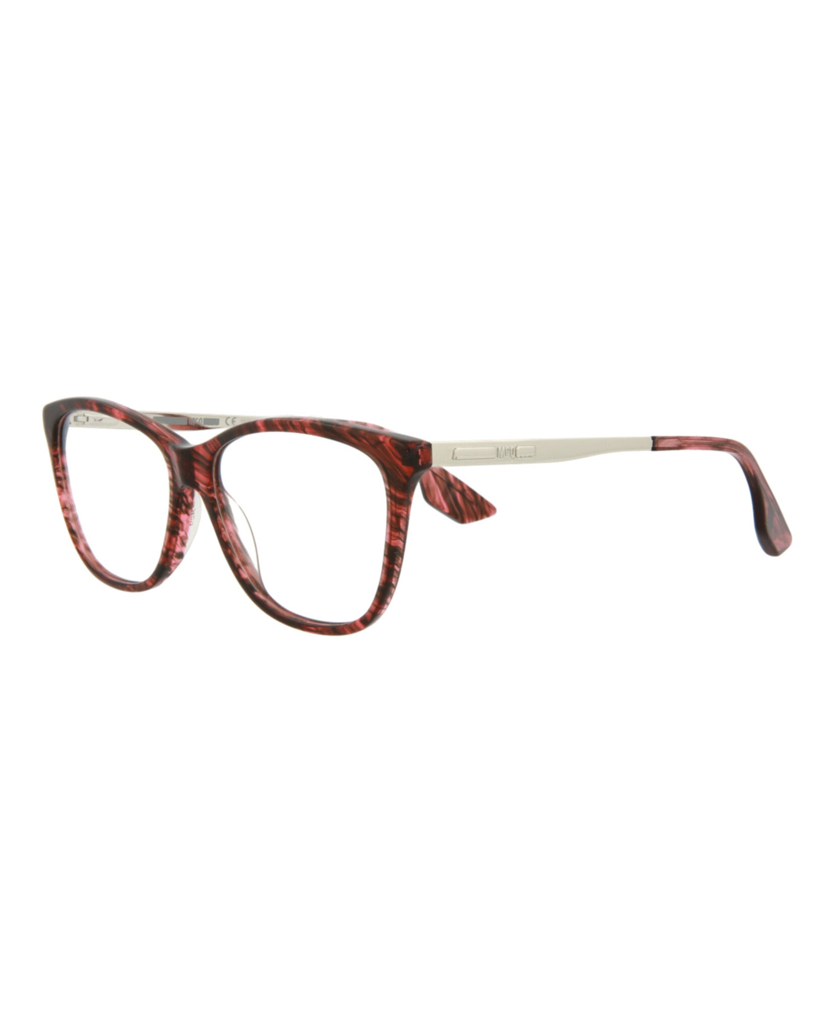 title:McQ Alexander McQueen Core Optical, style # MQ0088O-30001781003;color:Avana Silver Transparent