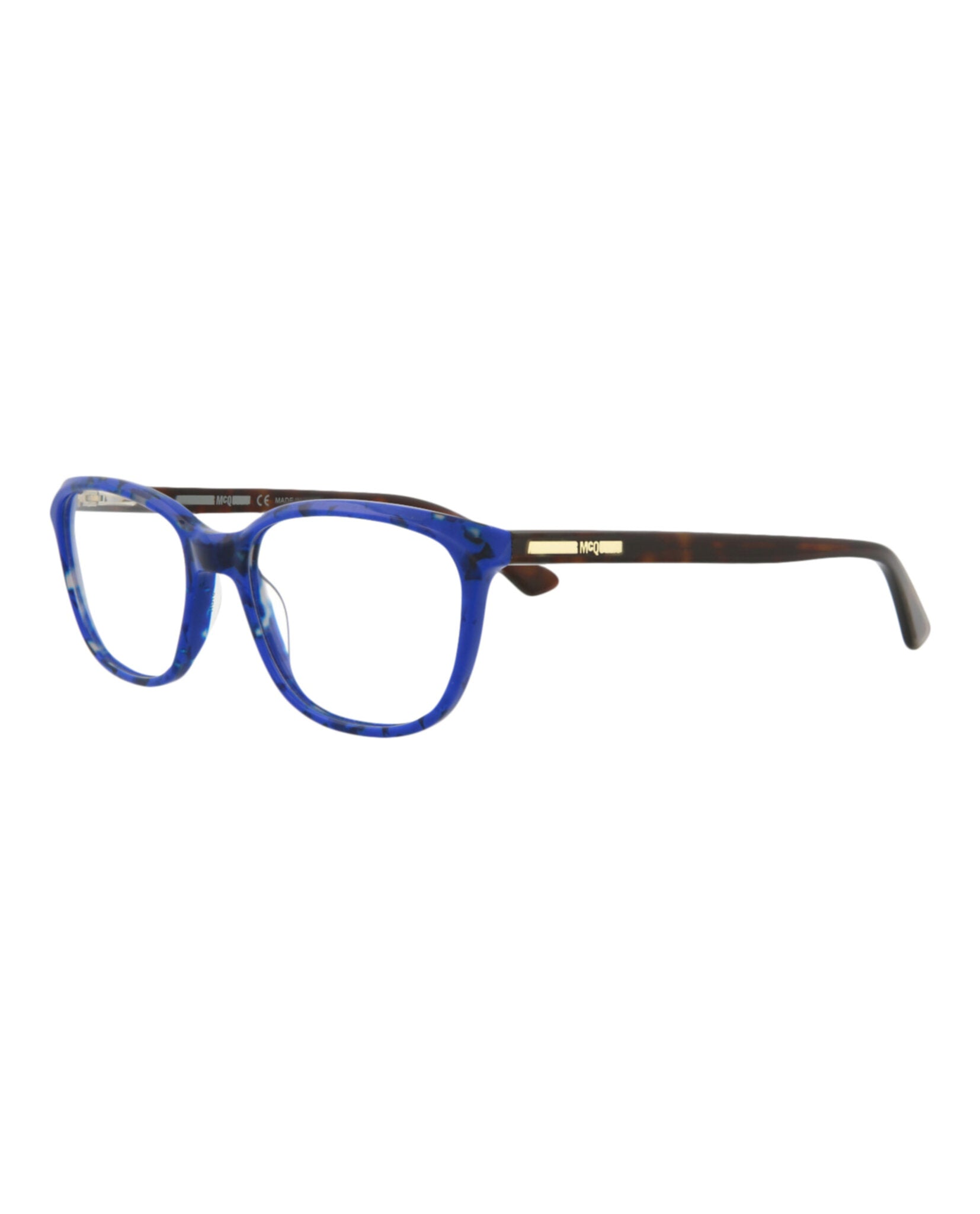 title:McQ Alexander McQueen Core Optical, style # MQ0110OP-30002412004;color:Avana Avana Transparent