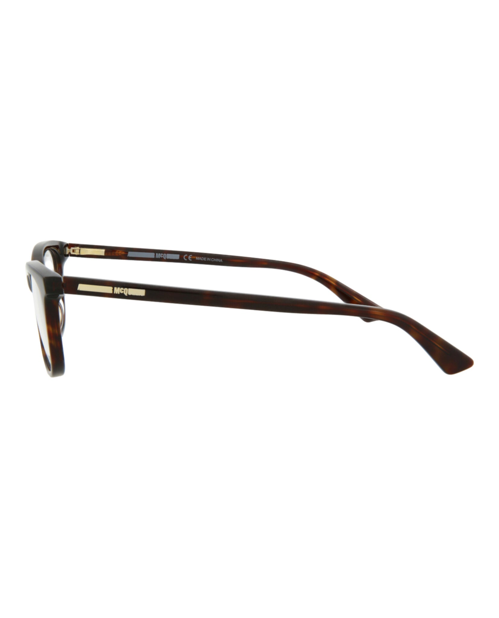 title:McQ Alexander McQueen Core Optical, style # MQ0112OP-30002414002;color:Avana Avana Transparent